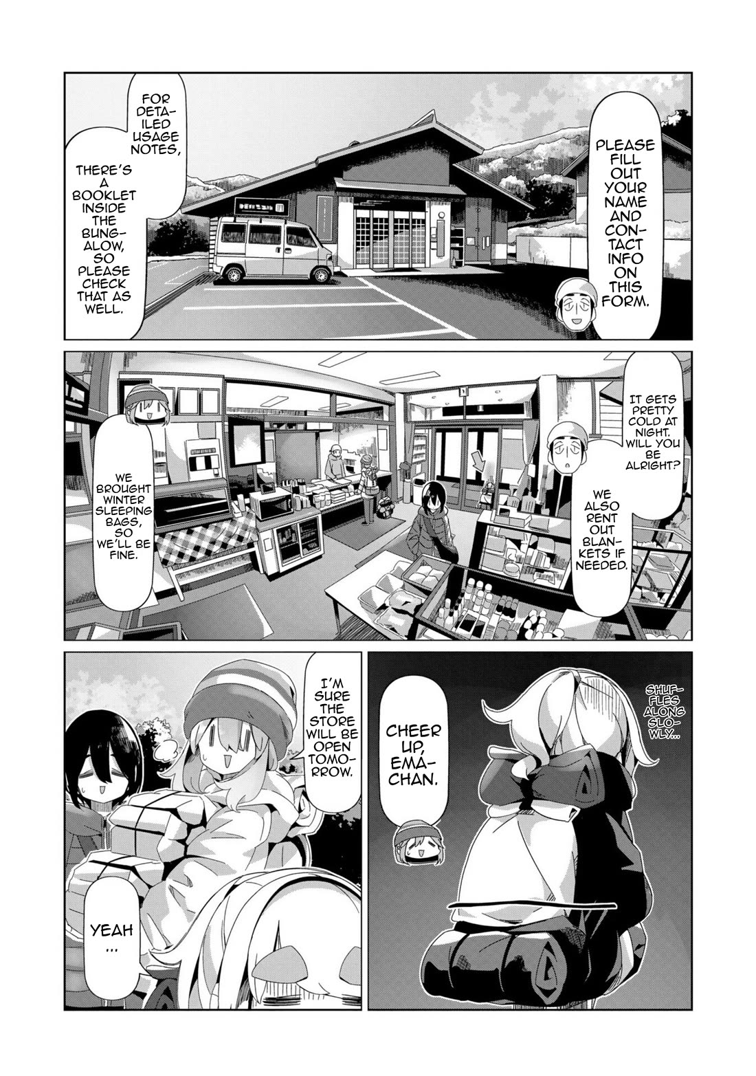 Yurucamp Chapter 97 page 5 - Chapter 97: Early Summer Winter Scenery at Lake Nozori