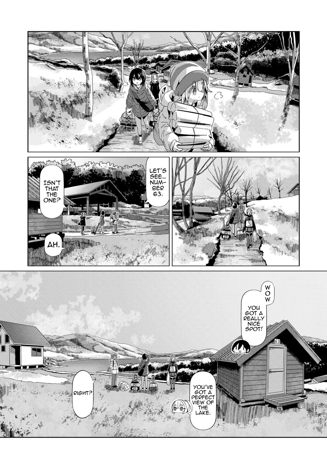Yurucamp Chapter 97 page 6 - Chapter 97: Early Summer Winter Scenery at Lake Nozori