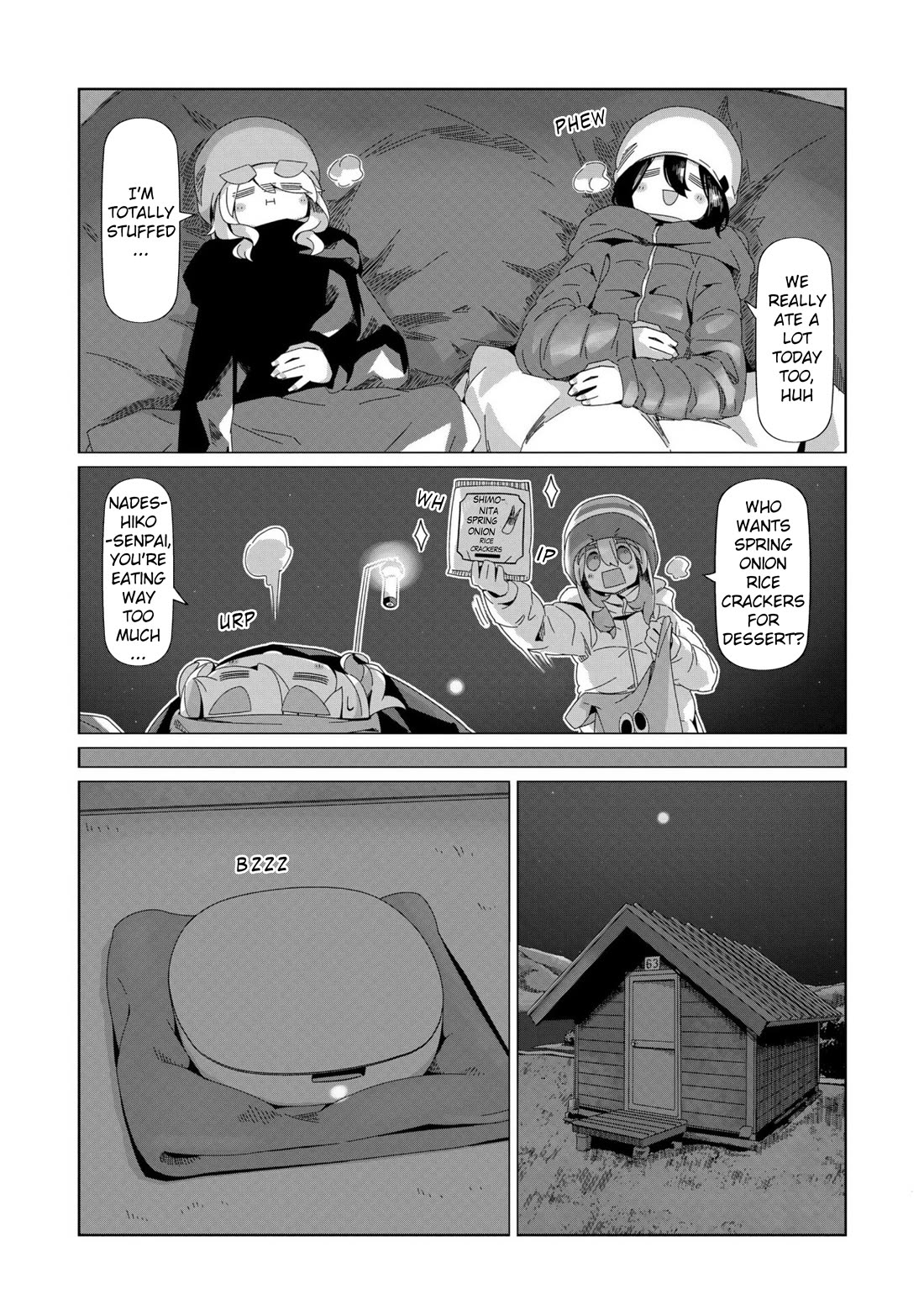 Yurucamp Chapter 98 page 13 - Chapter 98: The end of the trip and the night at Lake Nozori