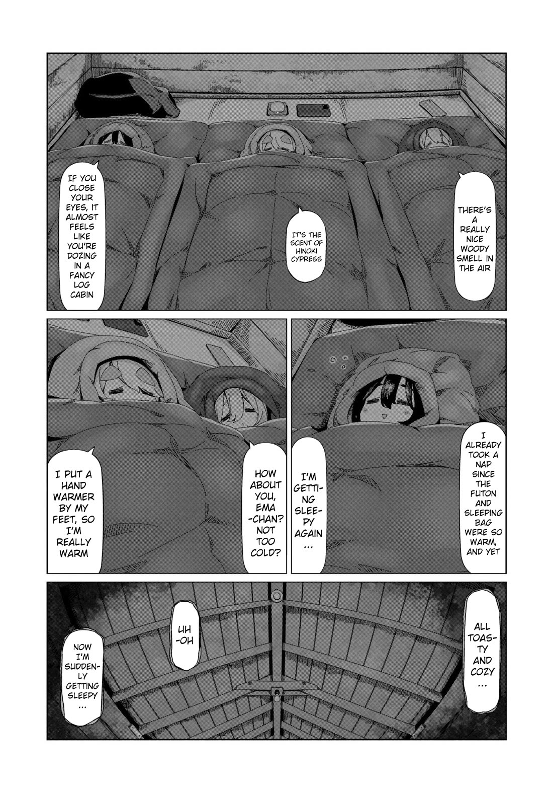 Yurucamp Chapter 98 page 14 - Chapter 98: The end of the trip and the night at Lake Nozori