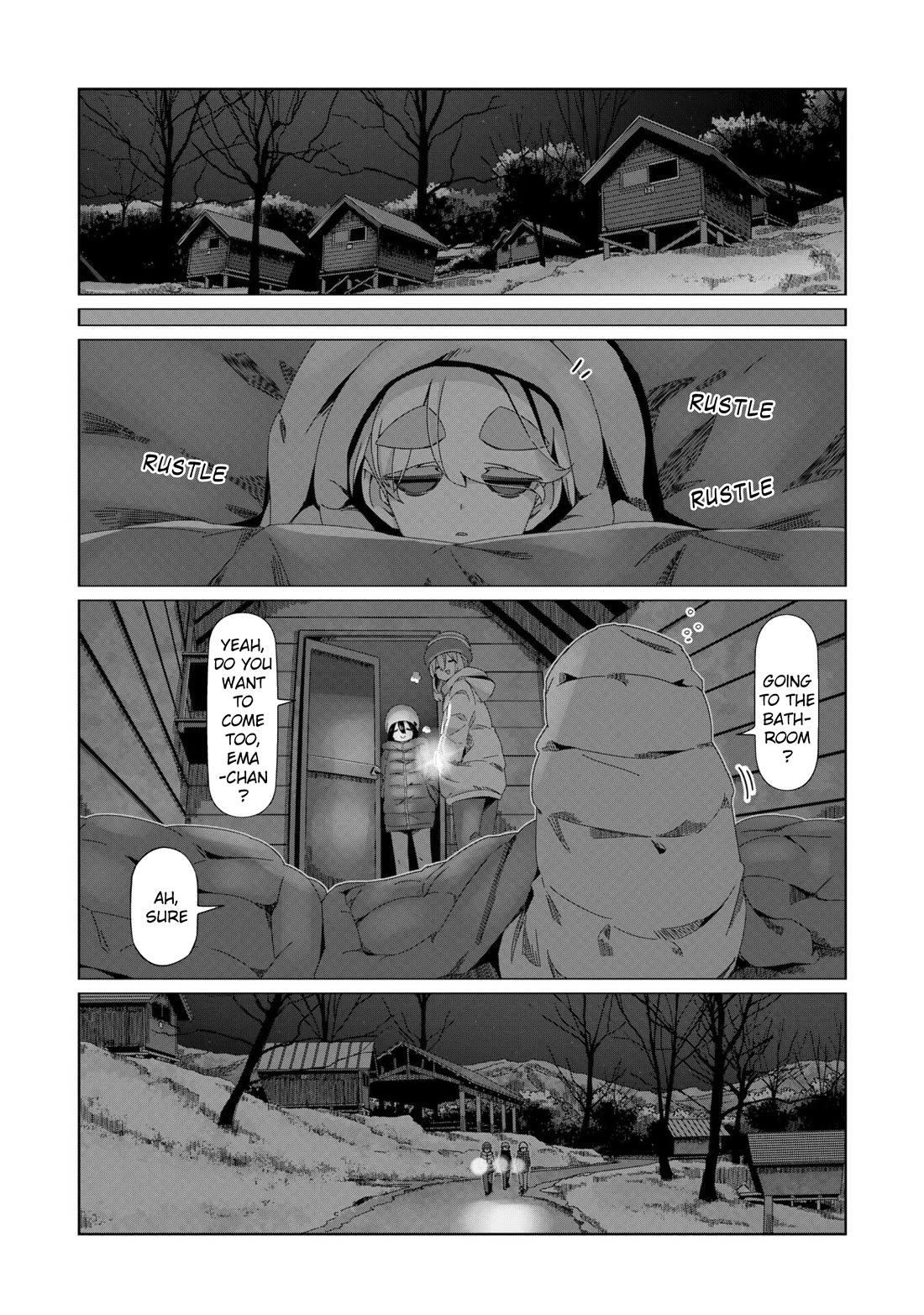 Yurucamp Chapter 98 page 15 - Chapter 98: The end of the trip and the night at Lake Nozori