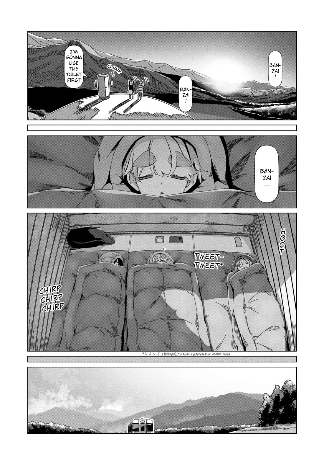 Yurucamp Chapter 98 page 18 - Chapter 98: The end of the trip and the night at Lake Nozori