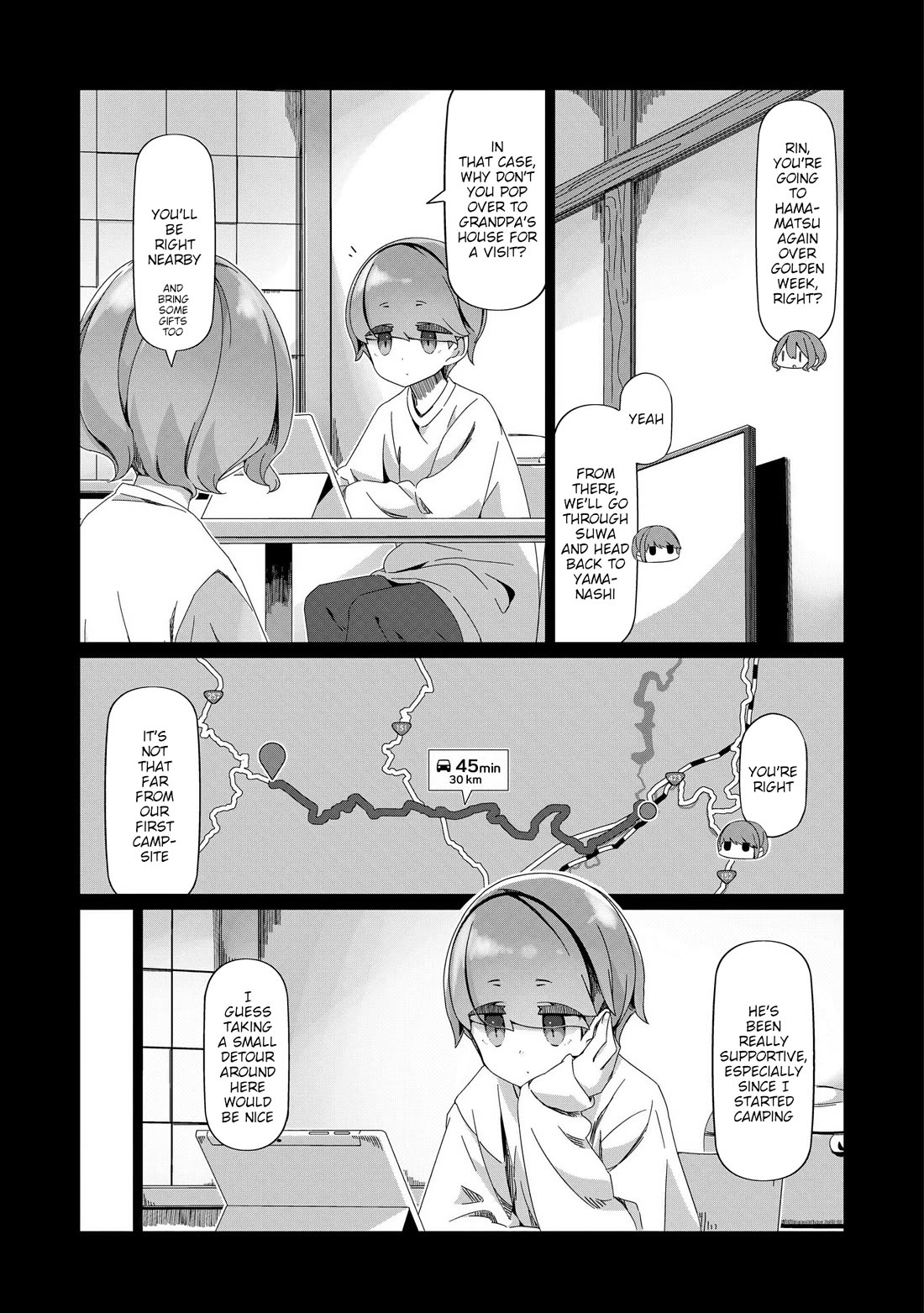 Yurucamp Chapter 99 page 8 - Chapter 99: How Much Farther To Lake Suwa