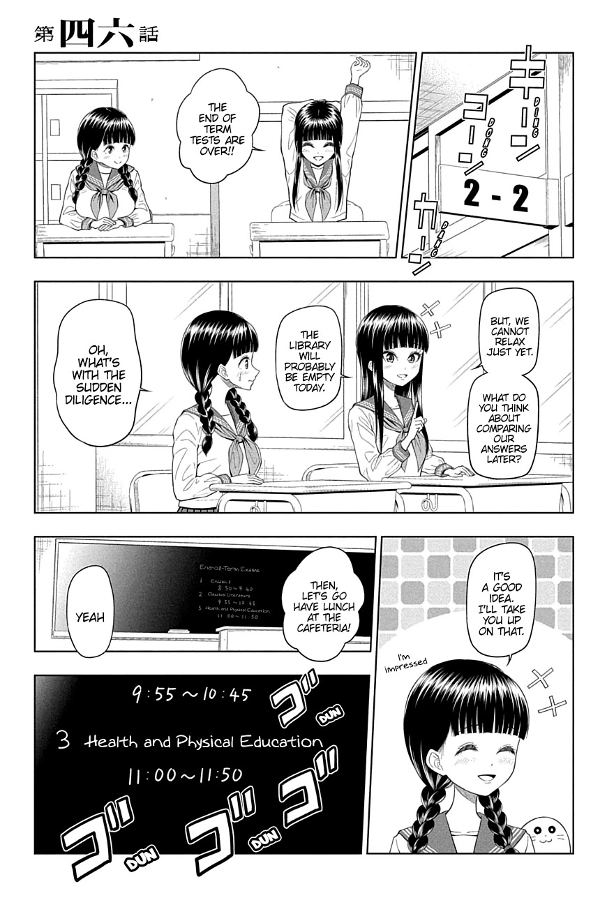 Yuugai Shitei Doukyuusei Chapter 46 page 1 - Chapter 46: Miyakonojou-san Checks Her Answers