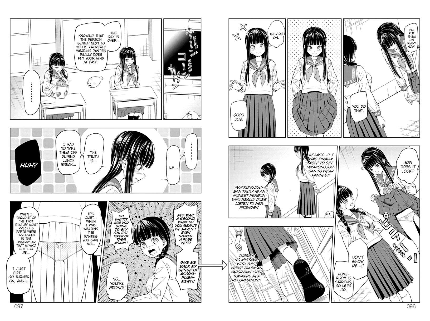 Yuugai Shitei Doukyuusei Chapter 9 page 8 - Chapter 9: Miyakonojou-san Really Won't Wear Them