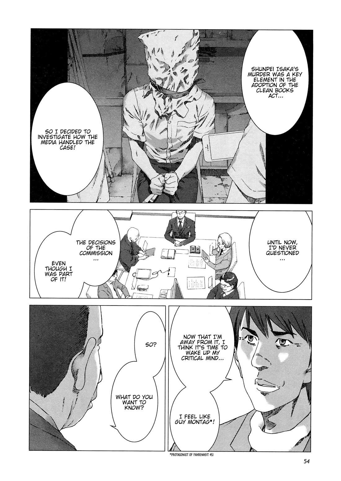 Yuugai Toshi Chapter 10 page 5 - Chapter 10: Fahrenheit 451