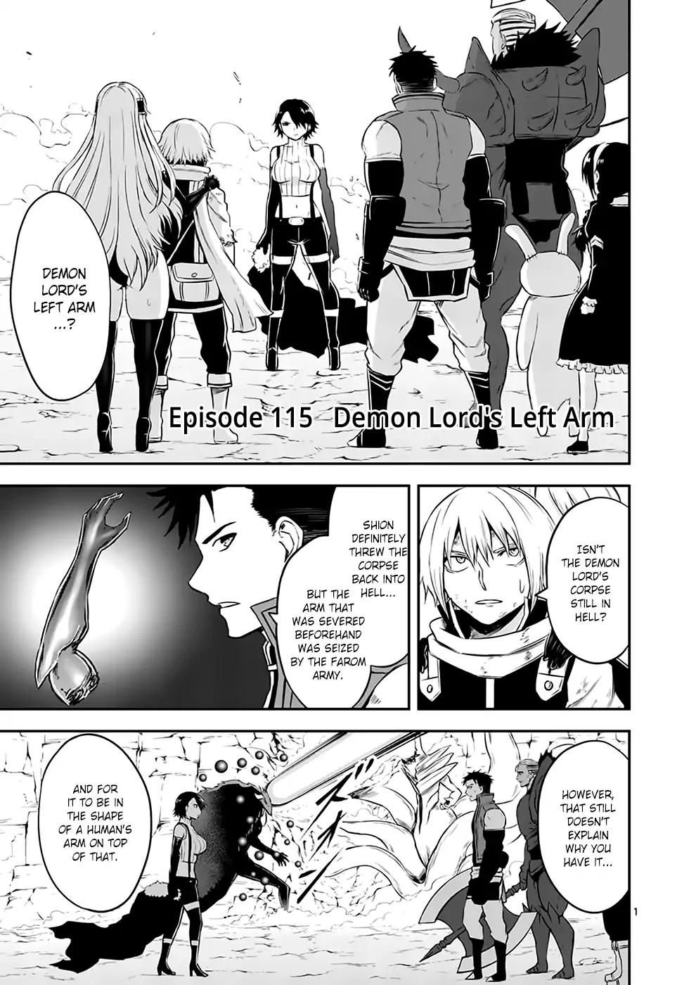 Yuusha ga Shinda! Chapter 115 page 1 - Chapter 115: Demon Lord’s Left Arm