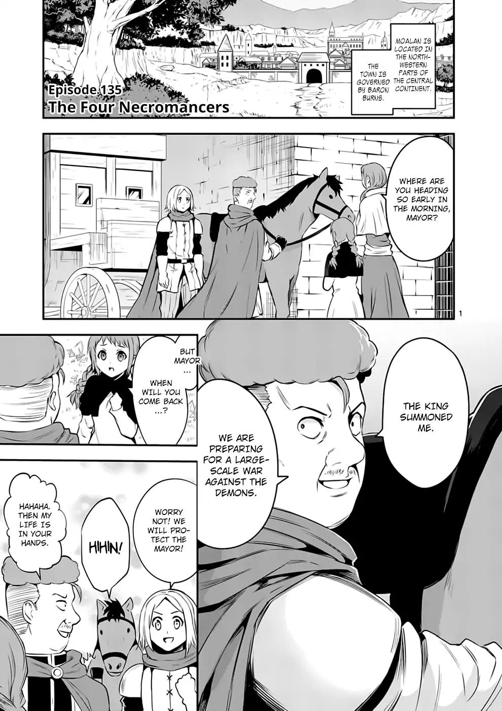 Yuusha ga Shinda! Chapter 135 page 1 - Chapter 135: Four Necromancers