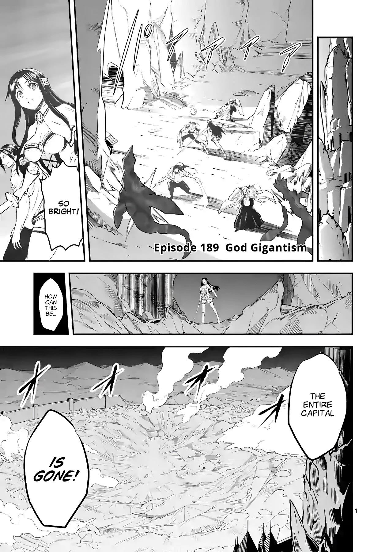Yuusha ga Shinda! Chapter 189 page 1 - Chapter 189: God Gigantism