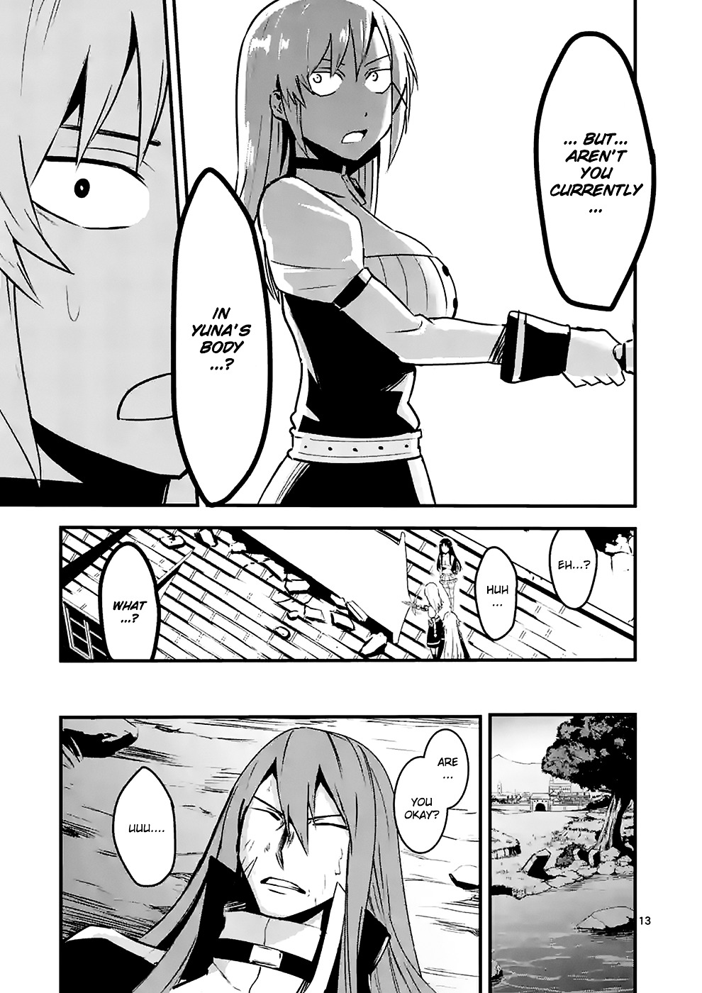 Yuusha ga Shinda! Chapter 33 page 13 - Chapter 33 : Rooftop Battle