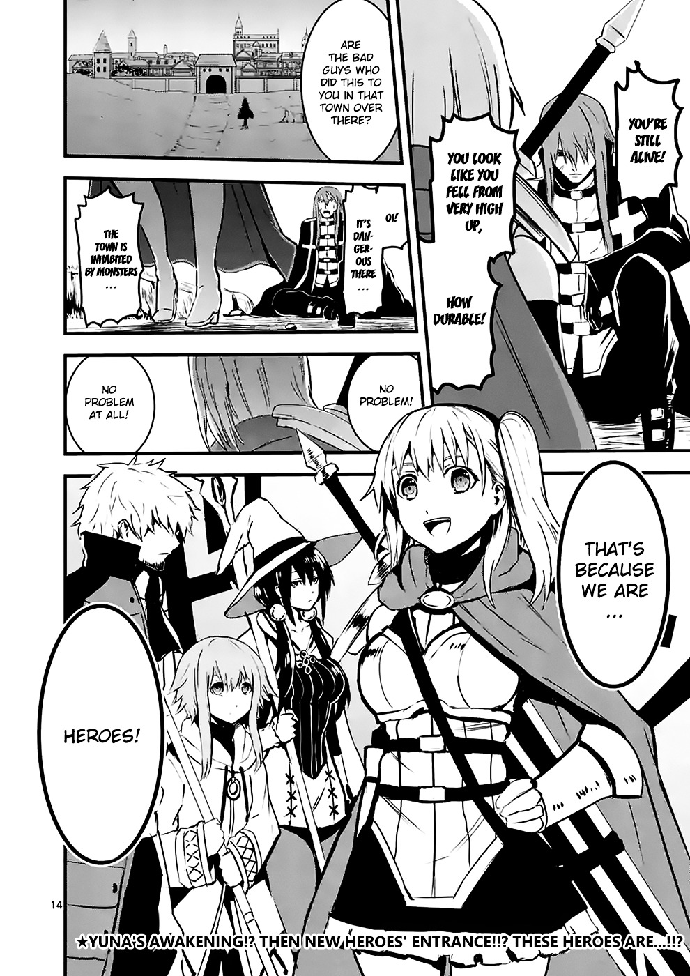 Yuusha ga Shinda! Chapter 33 page 14 - Chapter 33 : Rooftop Battle