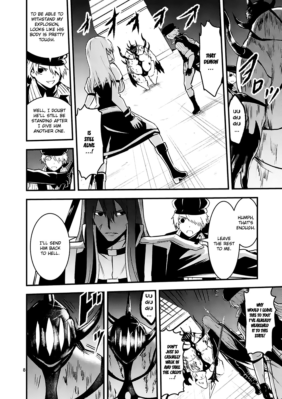 Yuusha ga Shinda! Chapter 33 page 8 - Chapter 33 : Rooftop Battle