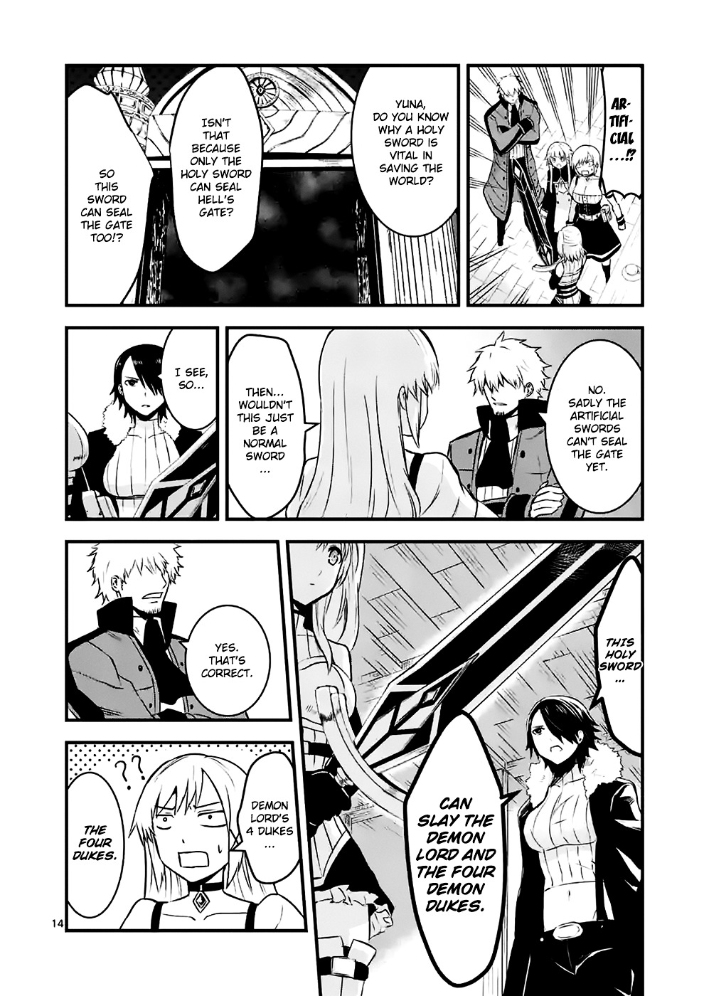 Yuusha ga Shinda! Chapter 42.2 page 14 - Chapter 42 v2 : Magic Technician's Workshop