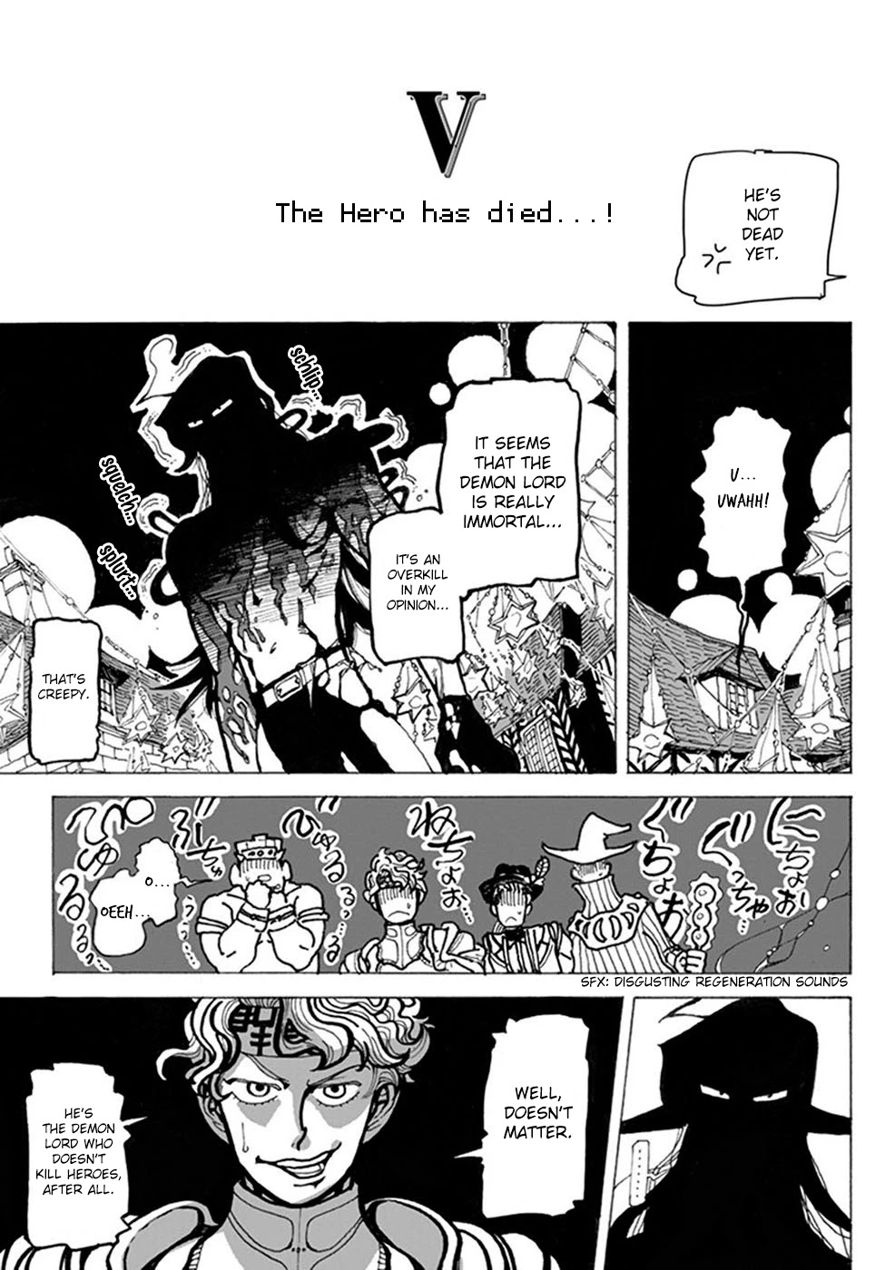 Yuusha in Maou n Chi Chapter 5 page 3 - Chapter 5: The Hero has died...!