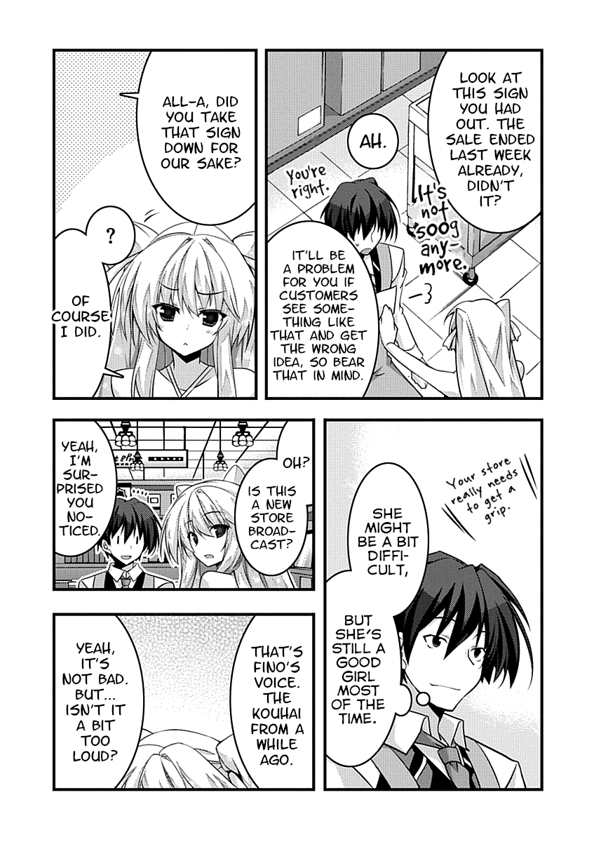 Yuusha ni Narenakatta Ore wa Shibushibu Shuushoku o Ketsuishimashita. Chapter 7 page 18 - Chapter 7: The Demon Lord's Daughter Seems Interested in Making a Storewide Broadcast.