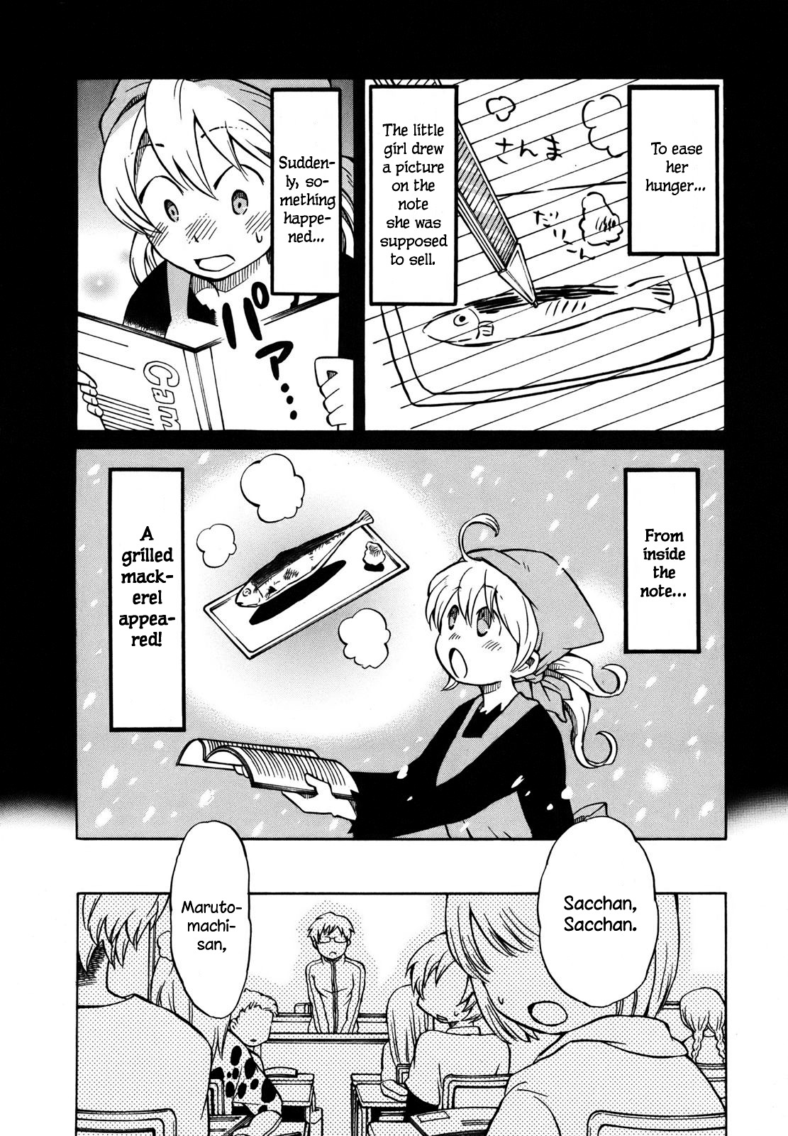 Yuuyake Rocket Pencil Chapter 3 page 2 - Chapter 3: The Little Girl Who Sells Notebooks
