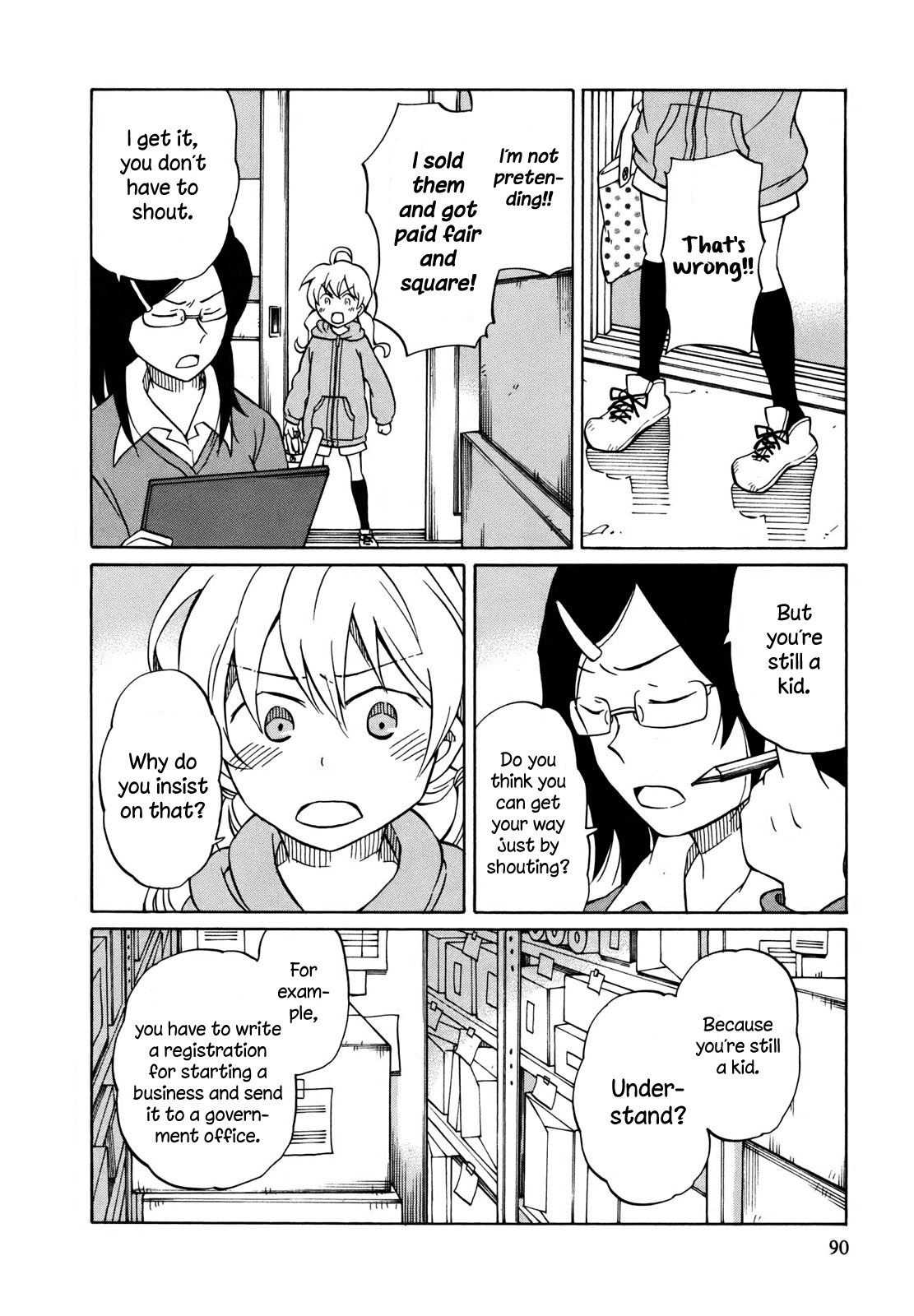 Yuuyake Rocket Pencil Chapter 3 page 22 - Chapter 3: The Little Girl Who Sells Notebooks