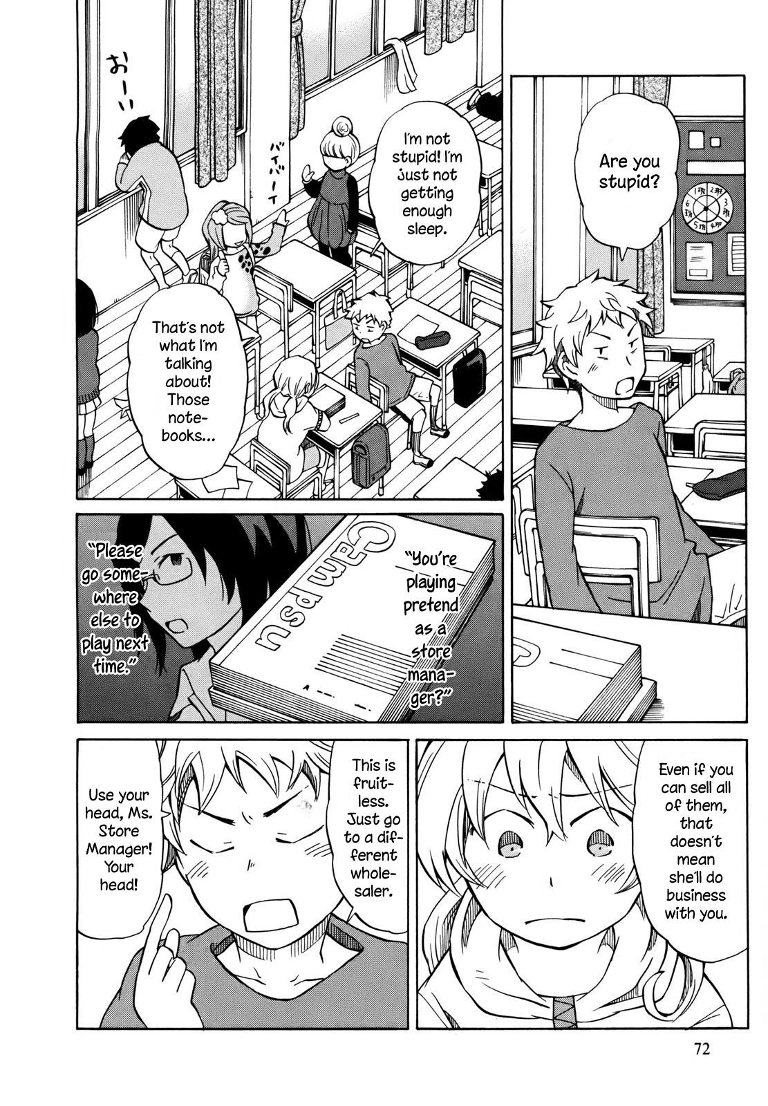 Yuuyake Rocket Pencil Chapter 3 page 4 - Chapter 3: The Little Girl Who Sells Notebooks
