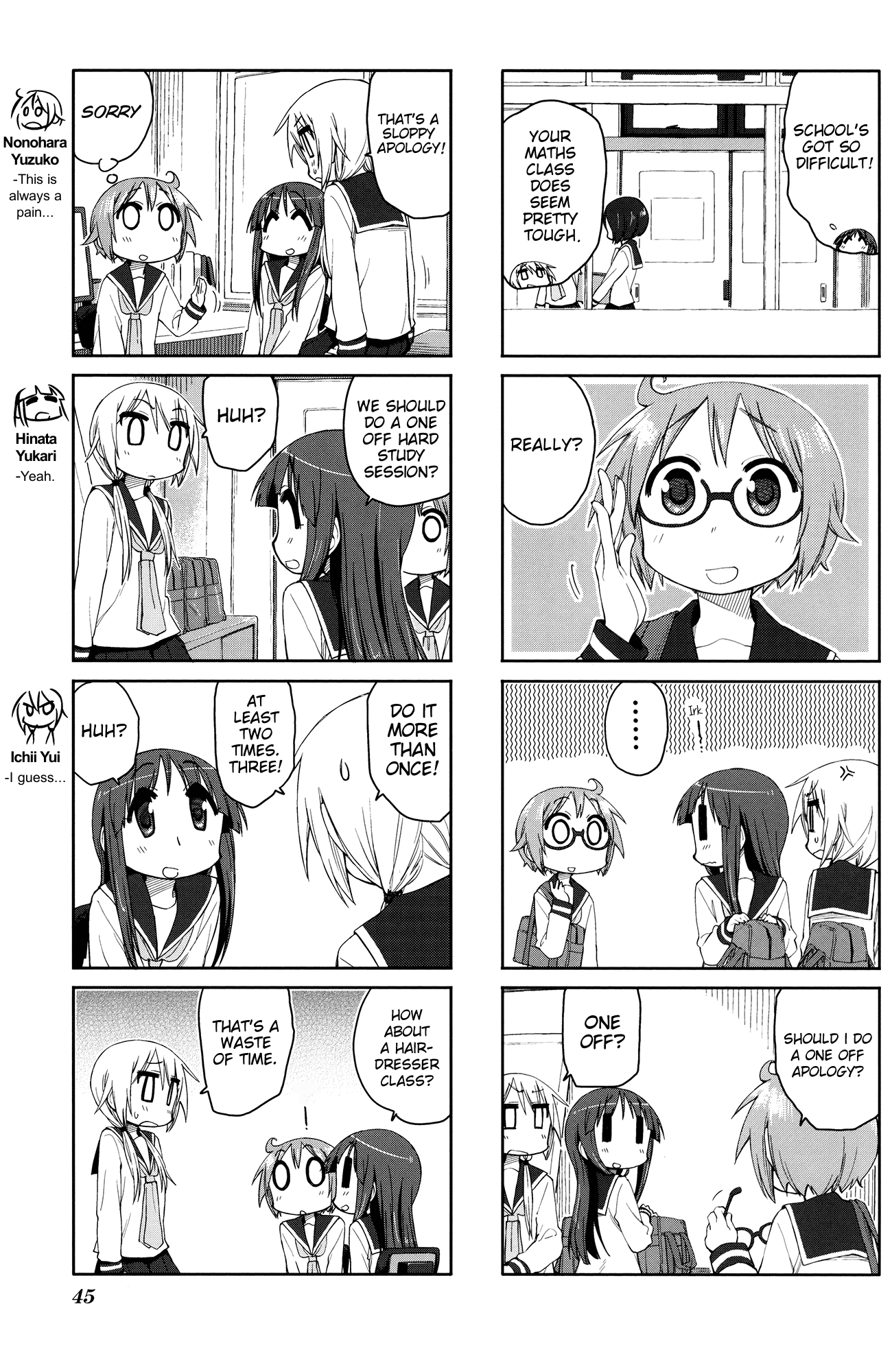 Yuyushiki Chapter 49 page 4 - Chapter 49