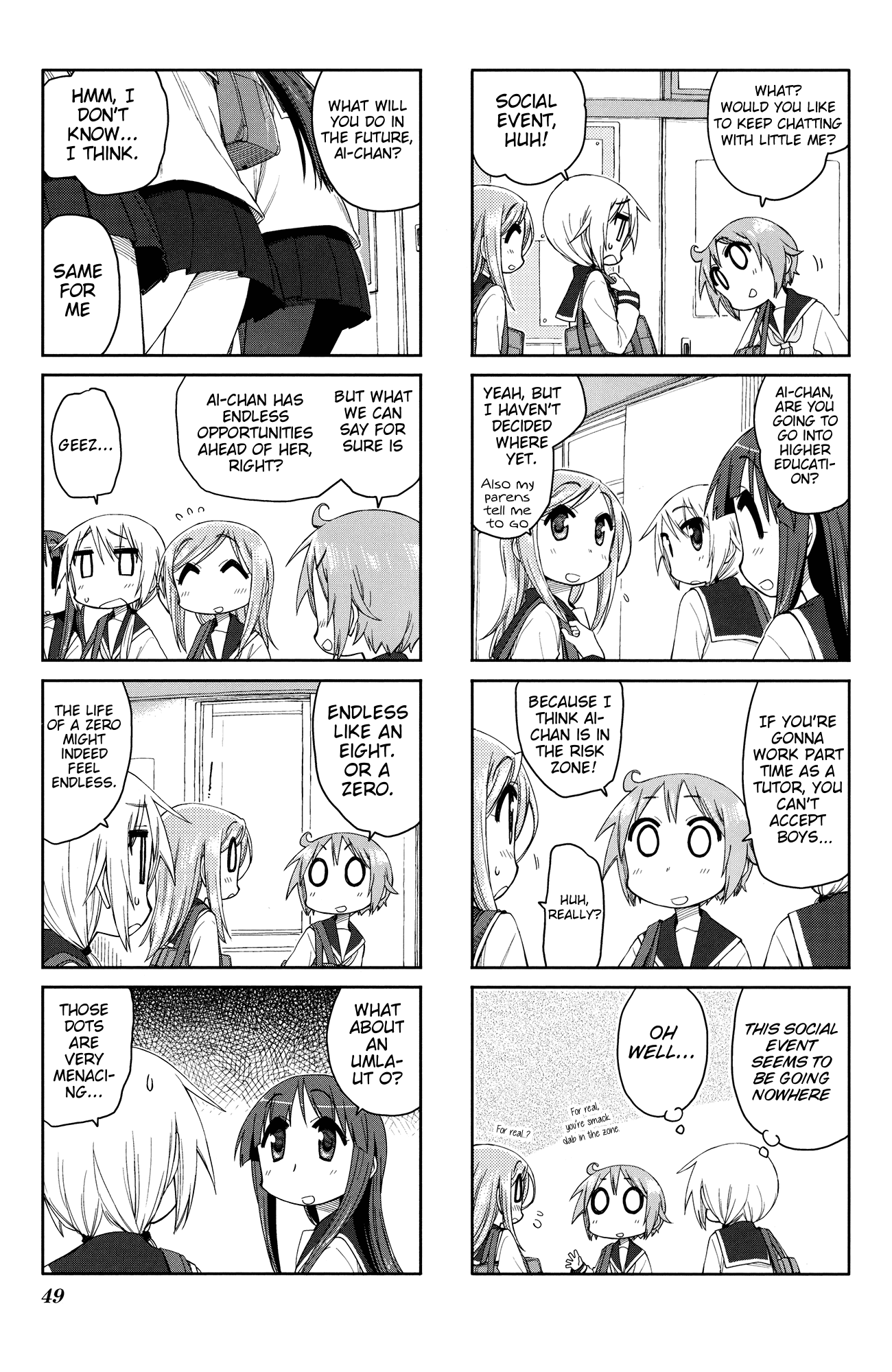 Yuyushiki Chapter 49 page 8 - Chapter 49