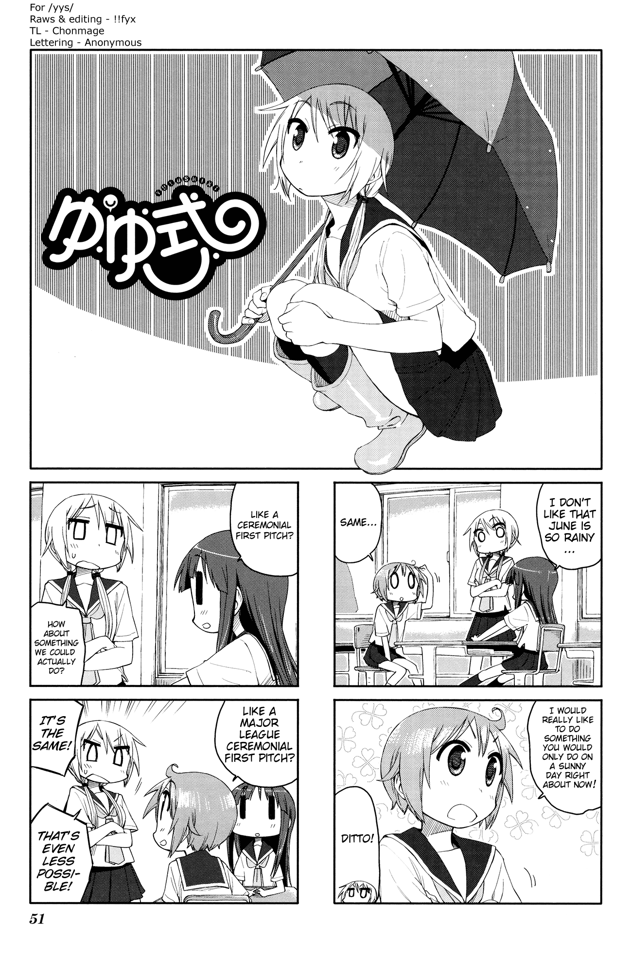 Yuyushiki Chapter 50 page 1 - Chapter 50