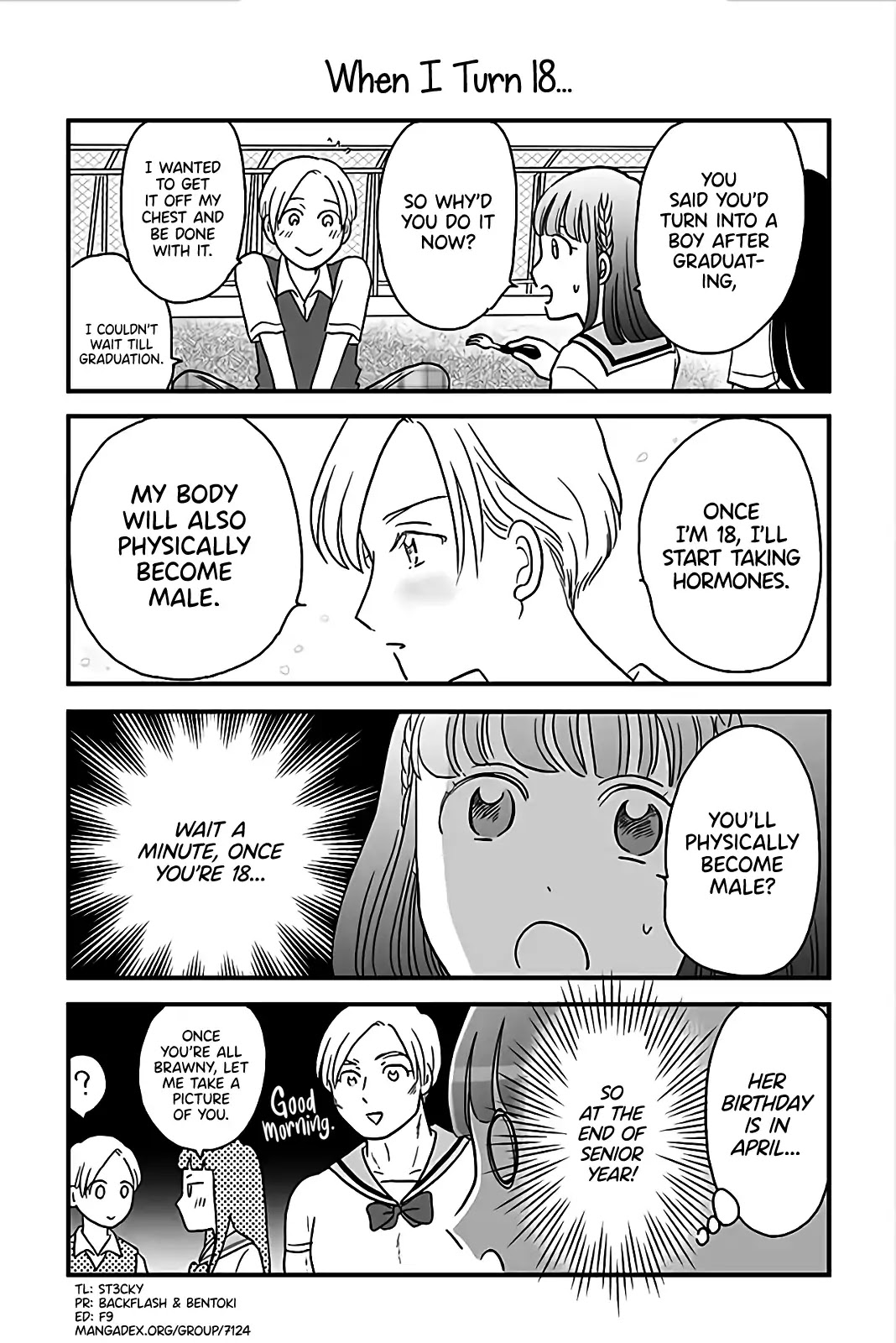 Yuzu no Koto Chapter 13 page 1 - Chapter 13: When I Turn 18...