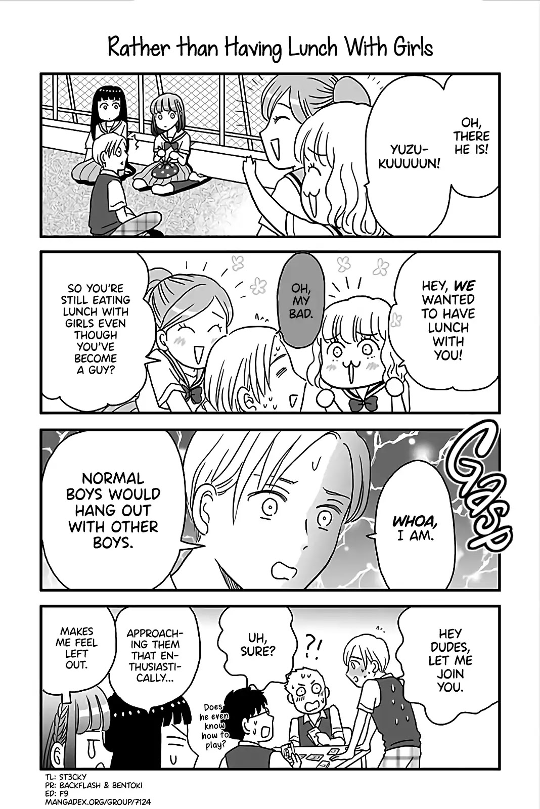 Yuzu no Koto Chapter 15 page 1 - Chapter 15: Rather than Having Lunch with Girls