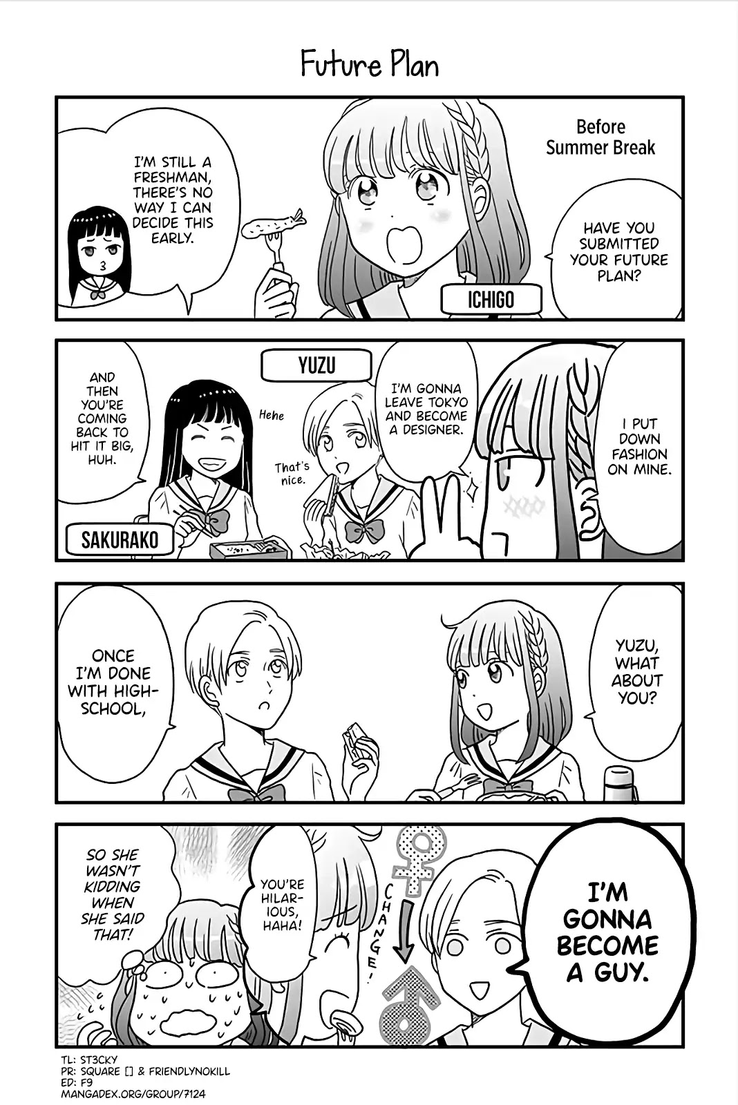 Yuzu no Koto Chapter 2 page 1 - Chapter 2: Future Plan