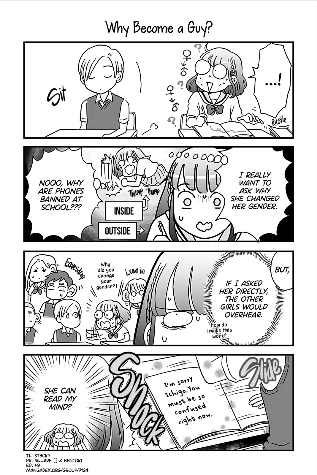 Yuzu no Koto Chapter 3 page 1 - Chapter 3: Why Become a Guy?