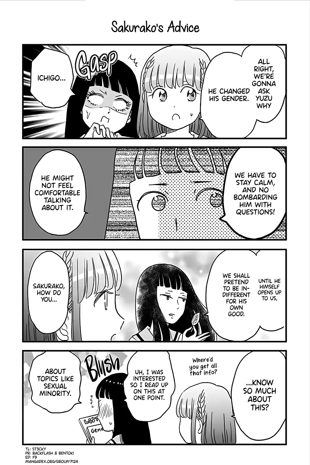 Yuzu no Koto Chapter 8 page 1 - Chapter 8: Sakurako's Advice
