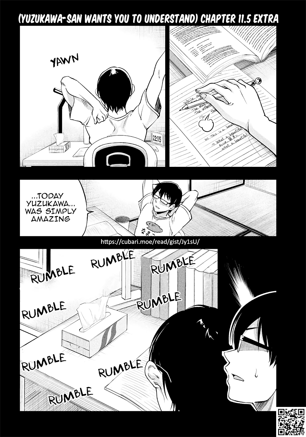 Yuzukawa-san wa, Sasshite Hoshii. Chapter 11.5 page 1 - Chapter 11.5: Extra 11
