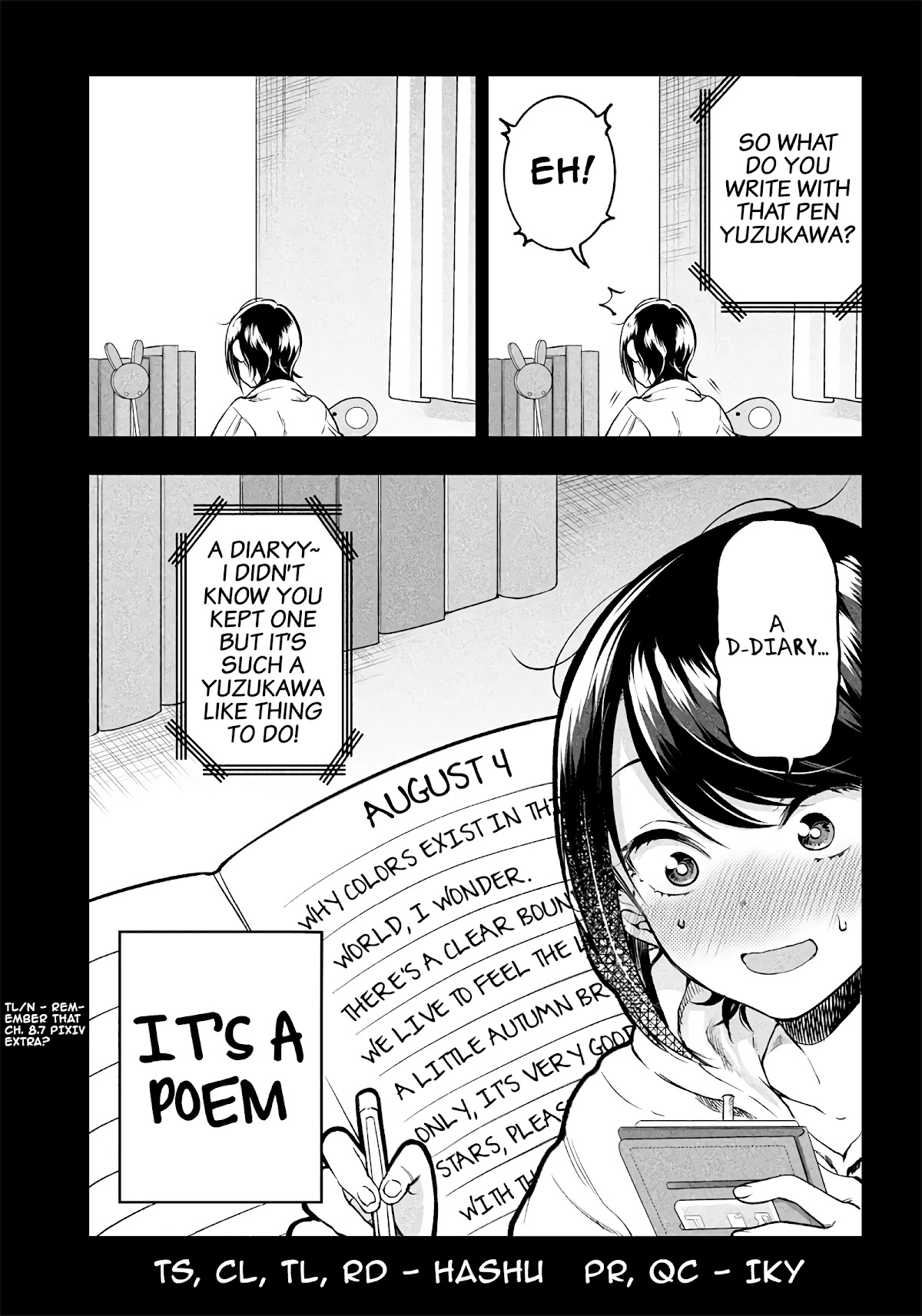Yuzukawa-san wa, Sasshite Hoshii. Chapter 14.5 page 2 - Chapter 14.5: Extra 14