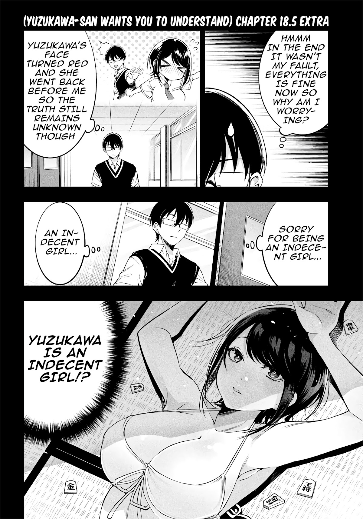 Yuzukawa-san wa, Sasshite Hoshii. Chapter 18.5 page 1 - Chapter 18.5: Extra 18 + Christmas Illustrations