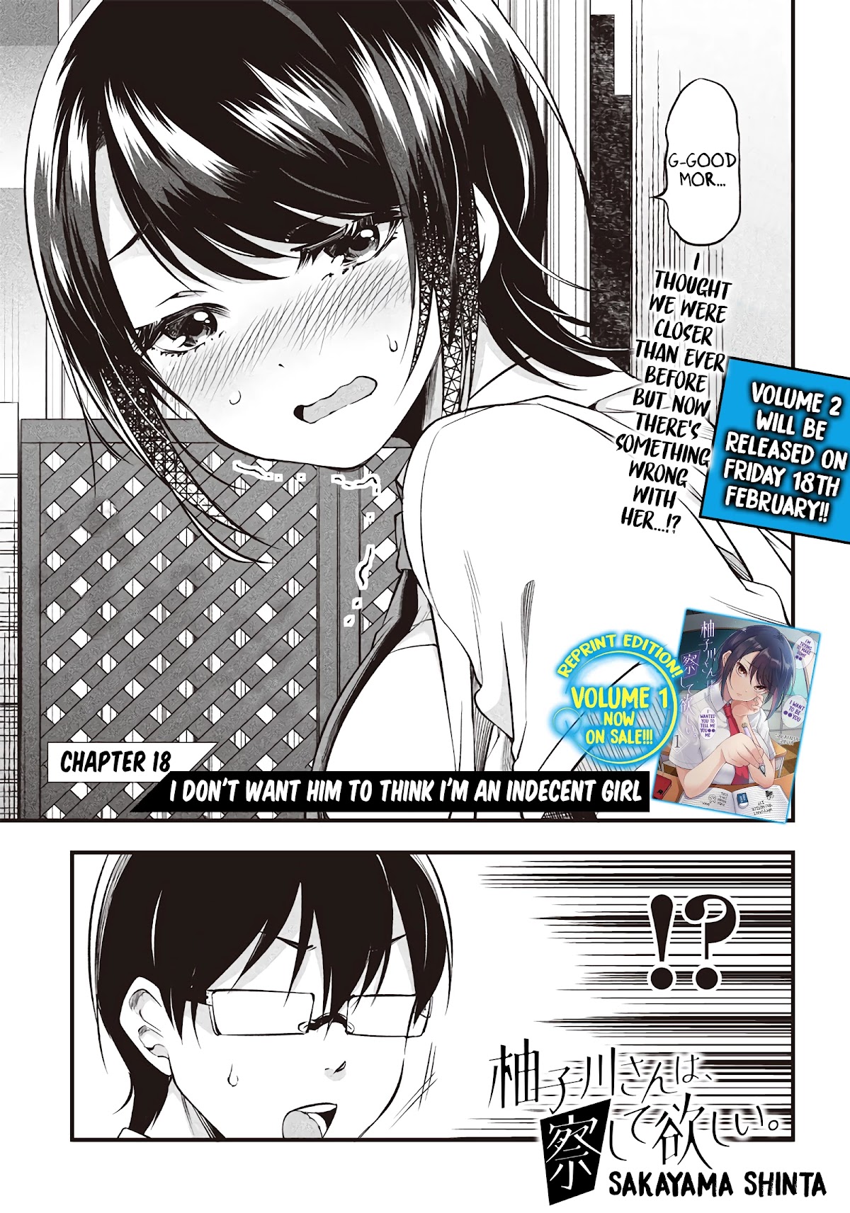 Yuzukawa-san wa, Sasshite Hoshii. Chapter 18 page 3 - Chapter 18: I don't want him to think I'm an indecent girl