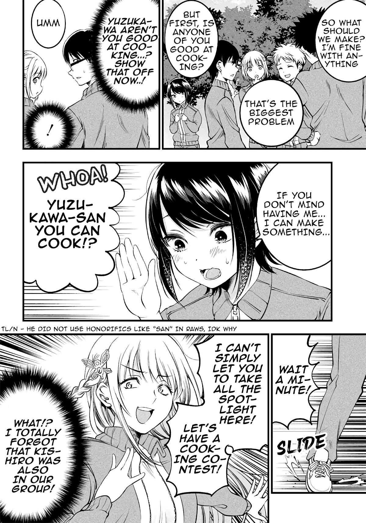 Yuzukawa-san wa, Sasshite Hoshii. Chapter 19 page 8 - Chapter 19: Let's go to the outdoor school (Part 1)