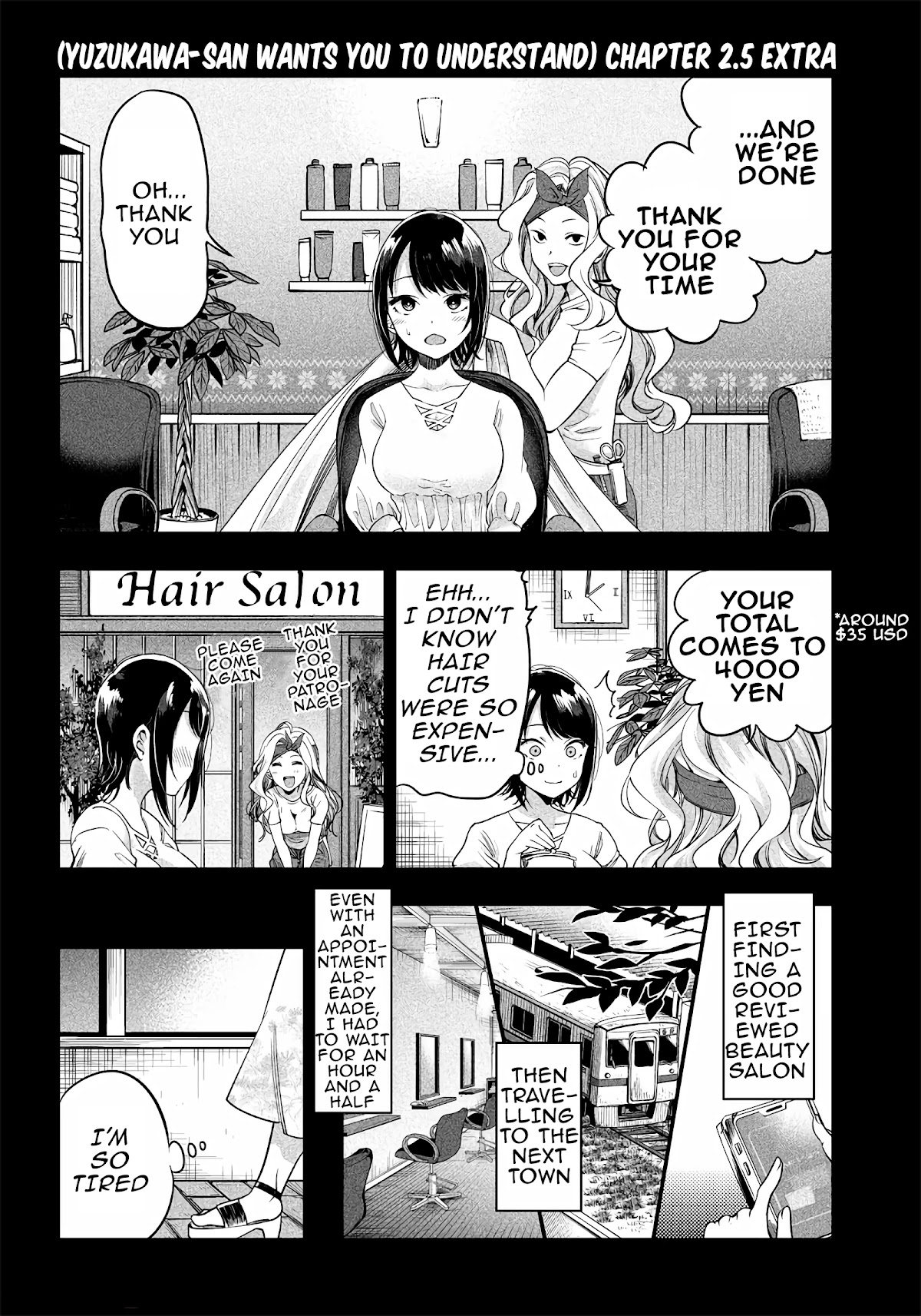 Yuzukawa-san wa, Sasshite Hoshii. Chapter 2.5 page 1 - Chapter 2.5: Extra 2