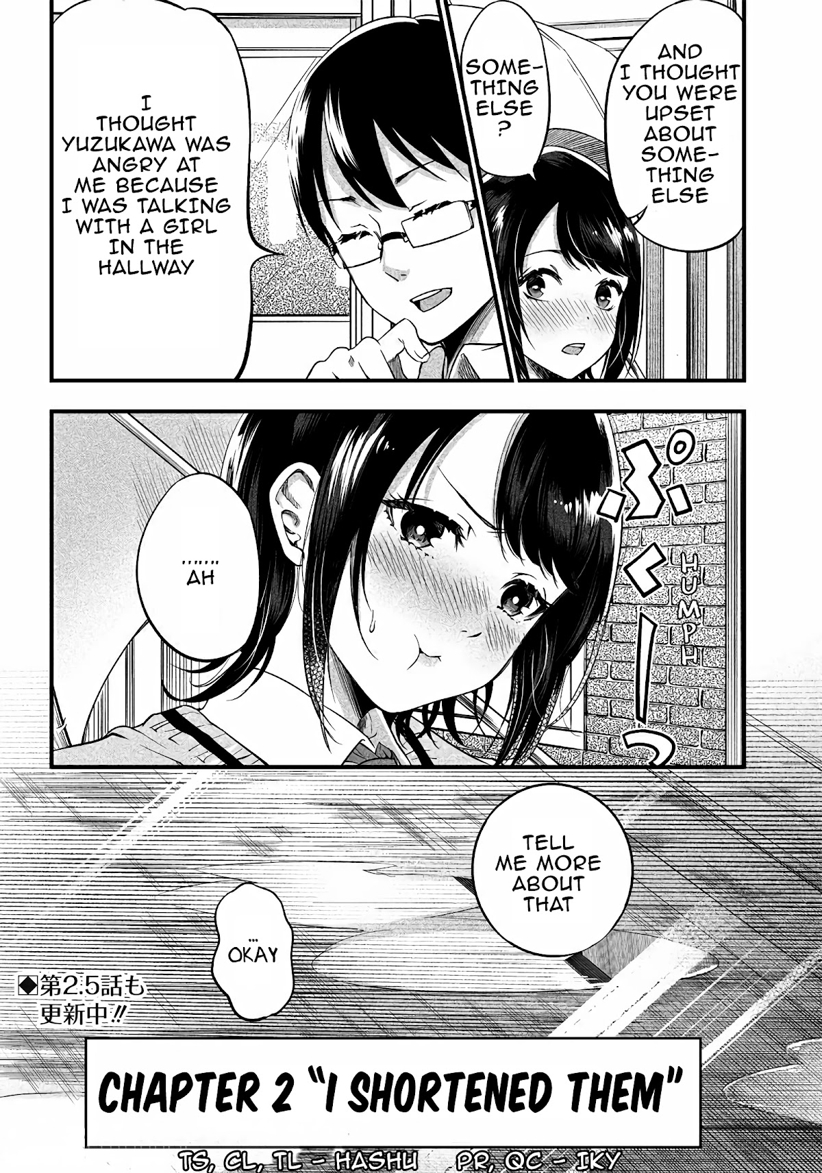 Yuzukawa-san wa, Sasshite Hoshii. Chapter 2 page 14 - Chapter 2: I shortened them.