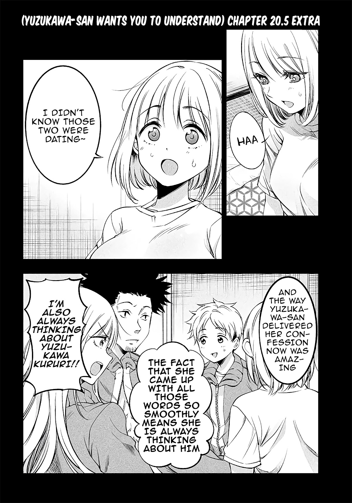 Yuzukawa-san wa, Sasshite Hoshii. Chapter 20.5 page 1 - Chapter 20.5: Extra 20