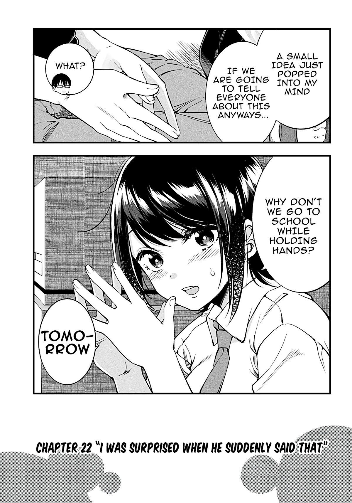 Yuzukawa-san wa, Sasshite Hoshii. Chapter 22 page 3 - Chapter 22: I was surprised when he suddenly said that