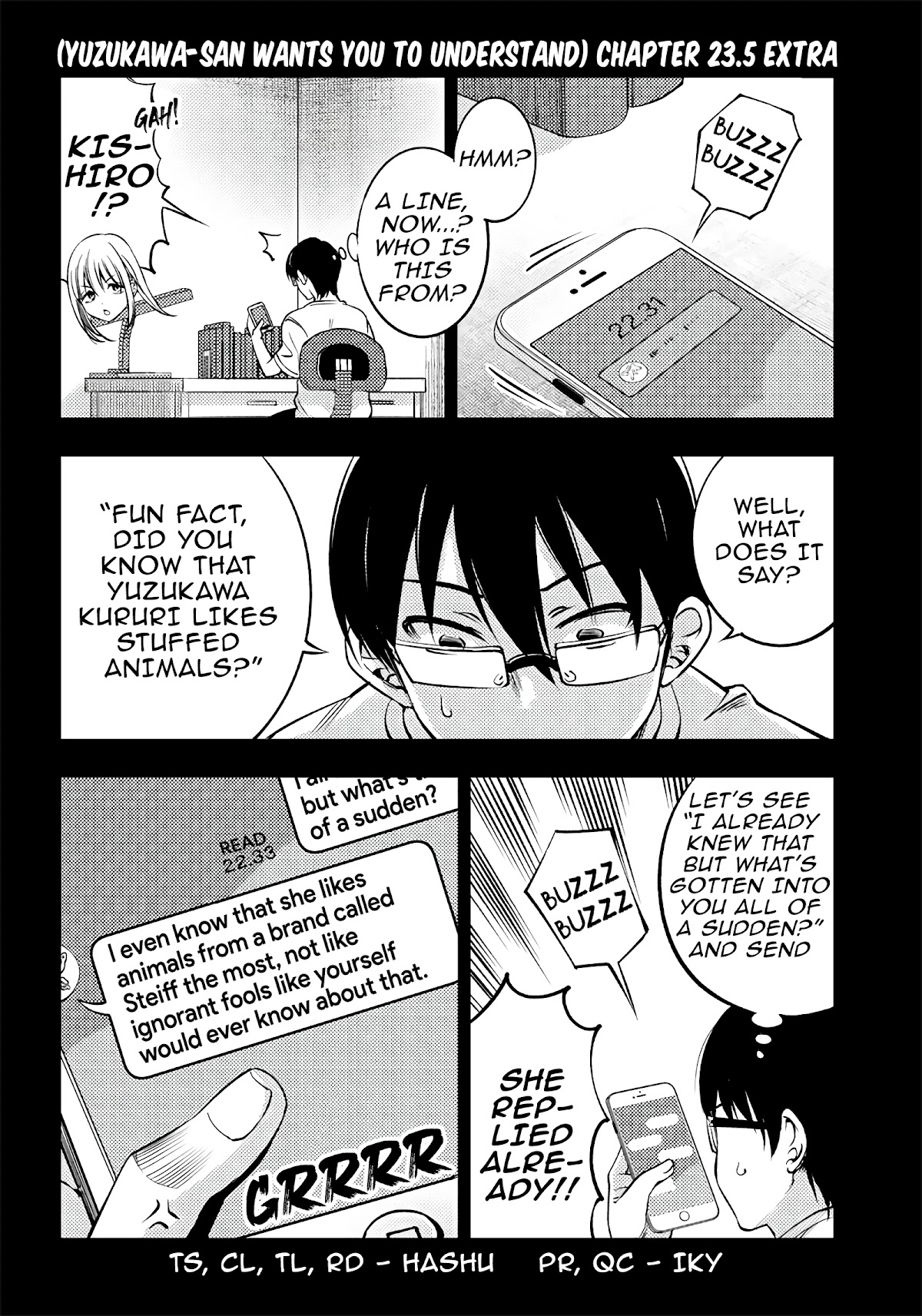 Yuzukawa-san wa, Sasshite Hoshii. Chapter 23.5 page 1 - Chapter 23.5: Extra 23