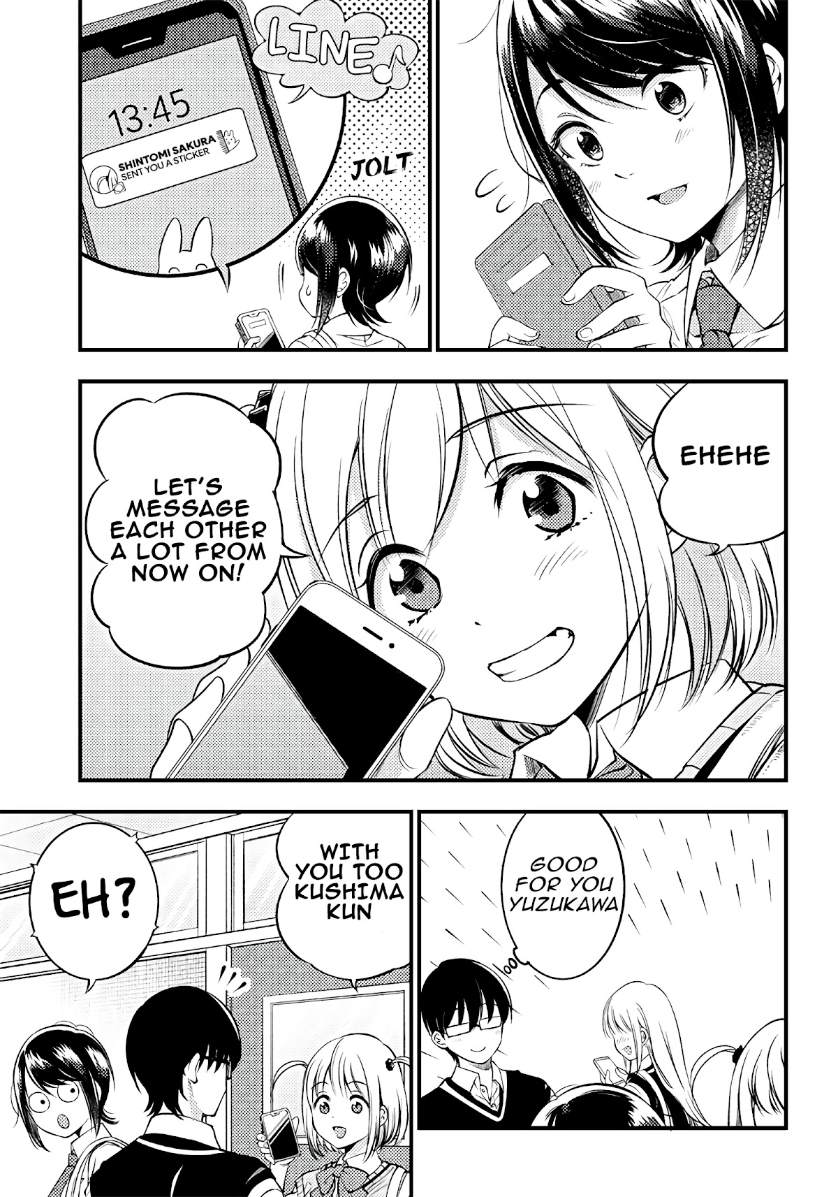 Yuzukawa-san wa, Sasshite Hoshii. Chapter 23 page 13 - Chapter 23: I want you to come along with me for lunch