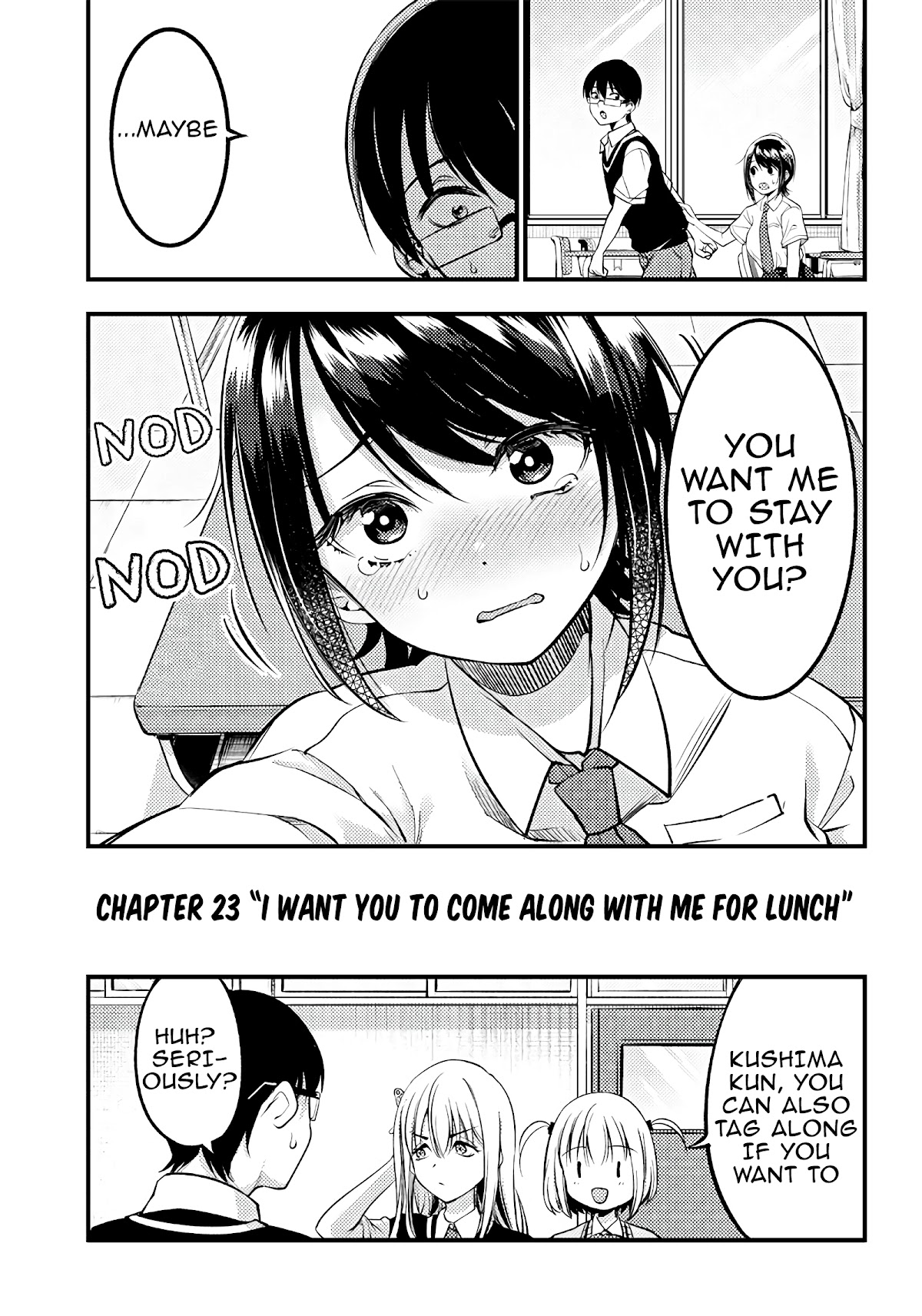 Yuzukawa-san wa, Sasshite Hoshii. Chapter 23 page 3 - Chapter 23: I want you to come along with me for lunch