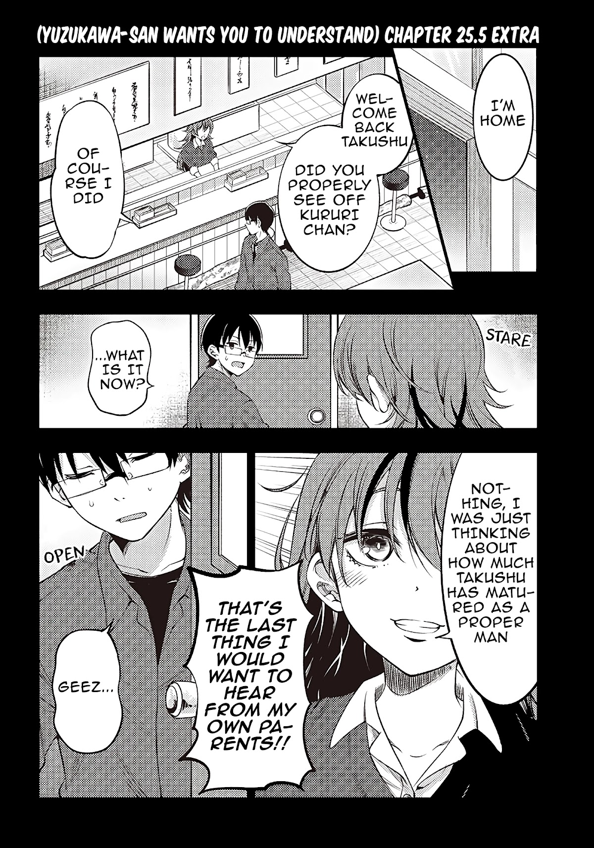 Yuzukawa-san wa, Sasshite Hoshii. Chapter 25.5 page 1 - Chapter 25.5: Extra 25