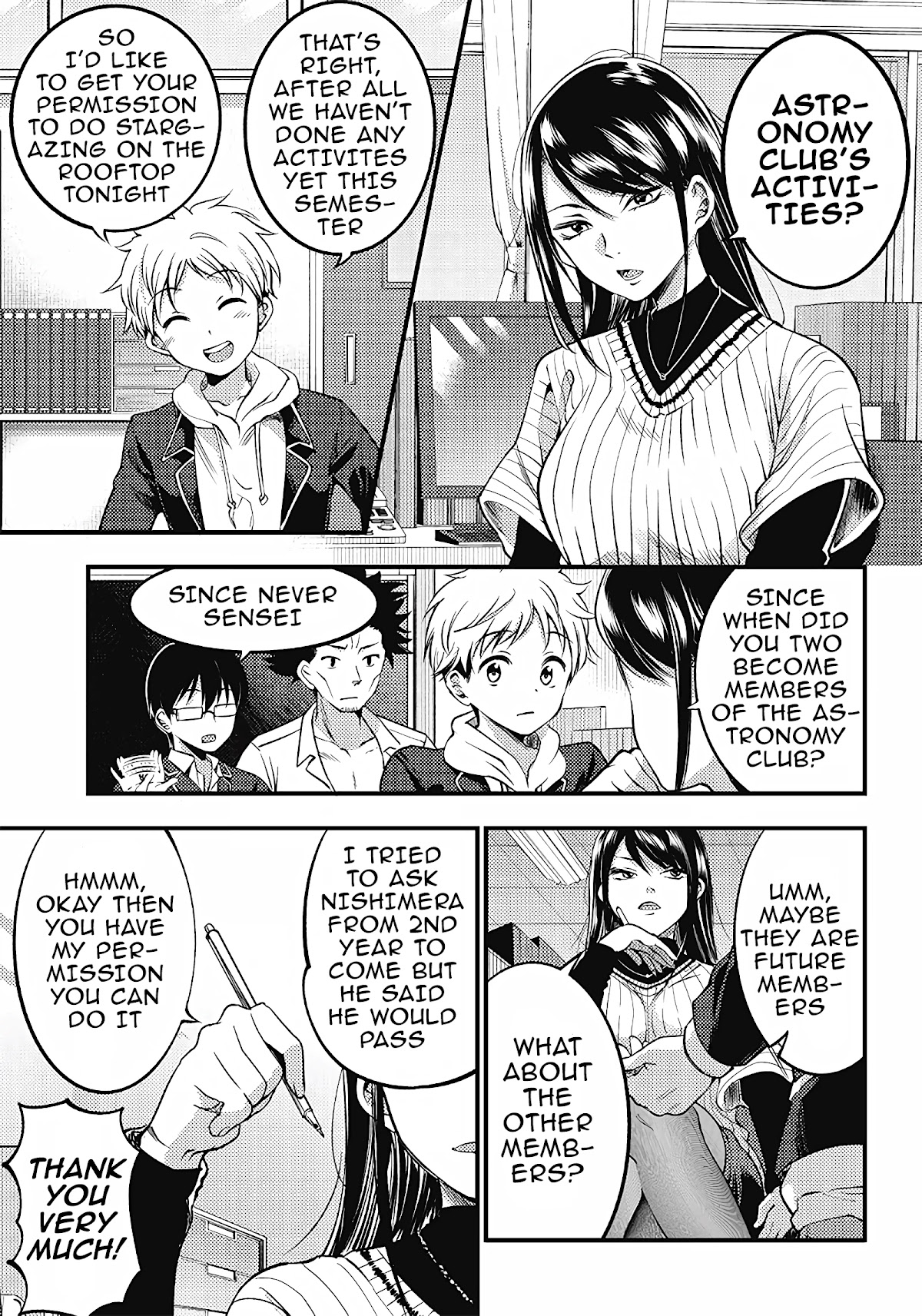 Yuzukawa-san wa, Sasshite Hoshii. Chapter 26 page 3 - Chapter 26: Stargazers