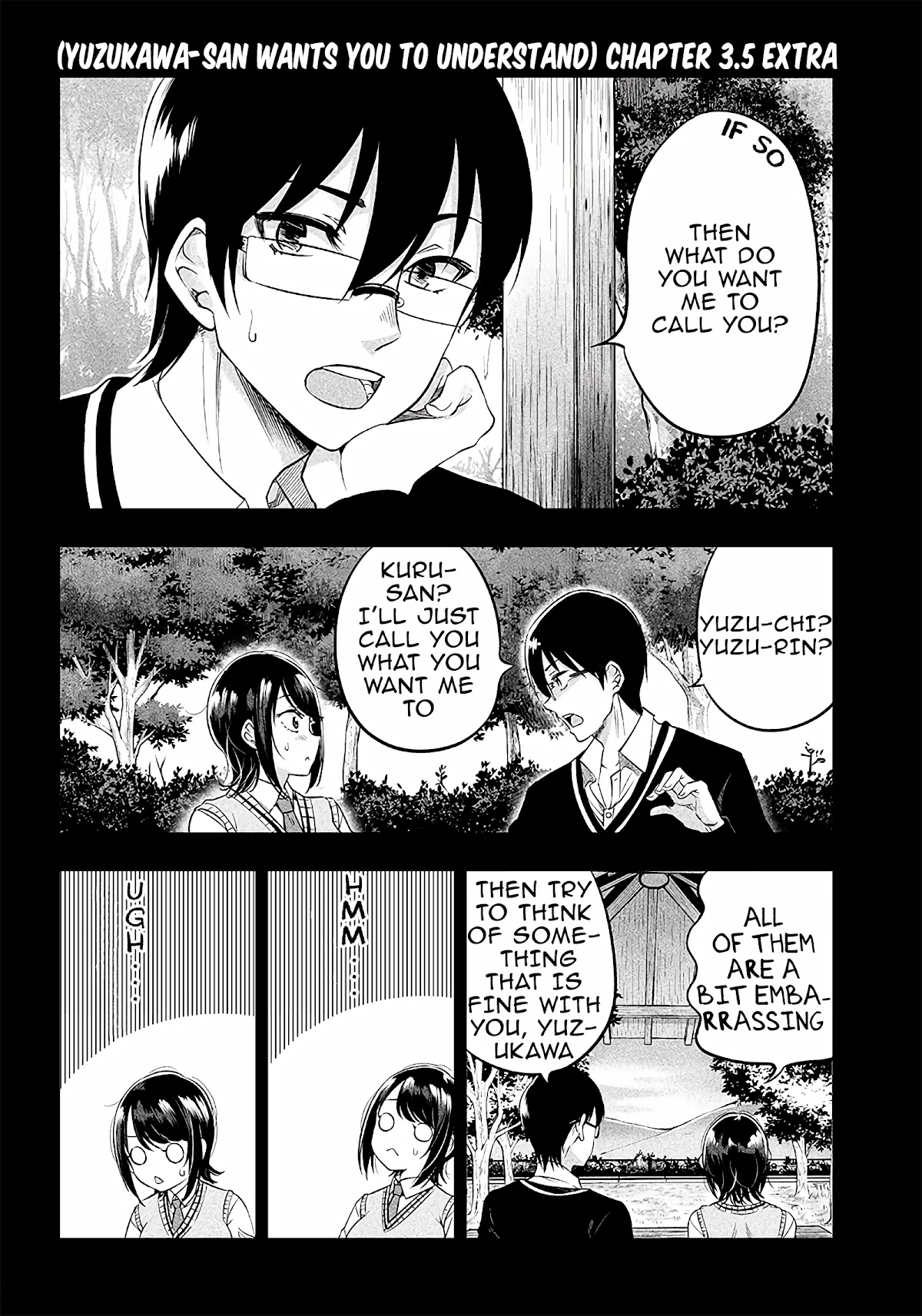 Yuzukawa-san wa, Sasshite Hoshii. Chapter 3.5 page 1 - Chapter 3.5: Extra 3