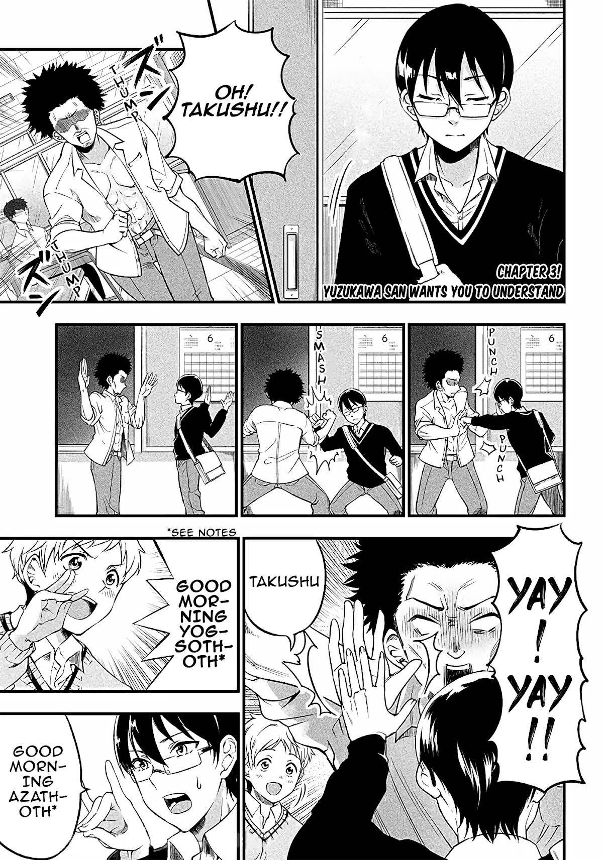 Yuzukawa-san wa, Sasshite Hoshii. Chapter 3 page 1 - Chapter 3: I'm trying to make some progress