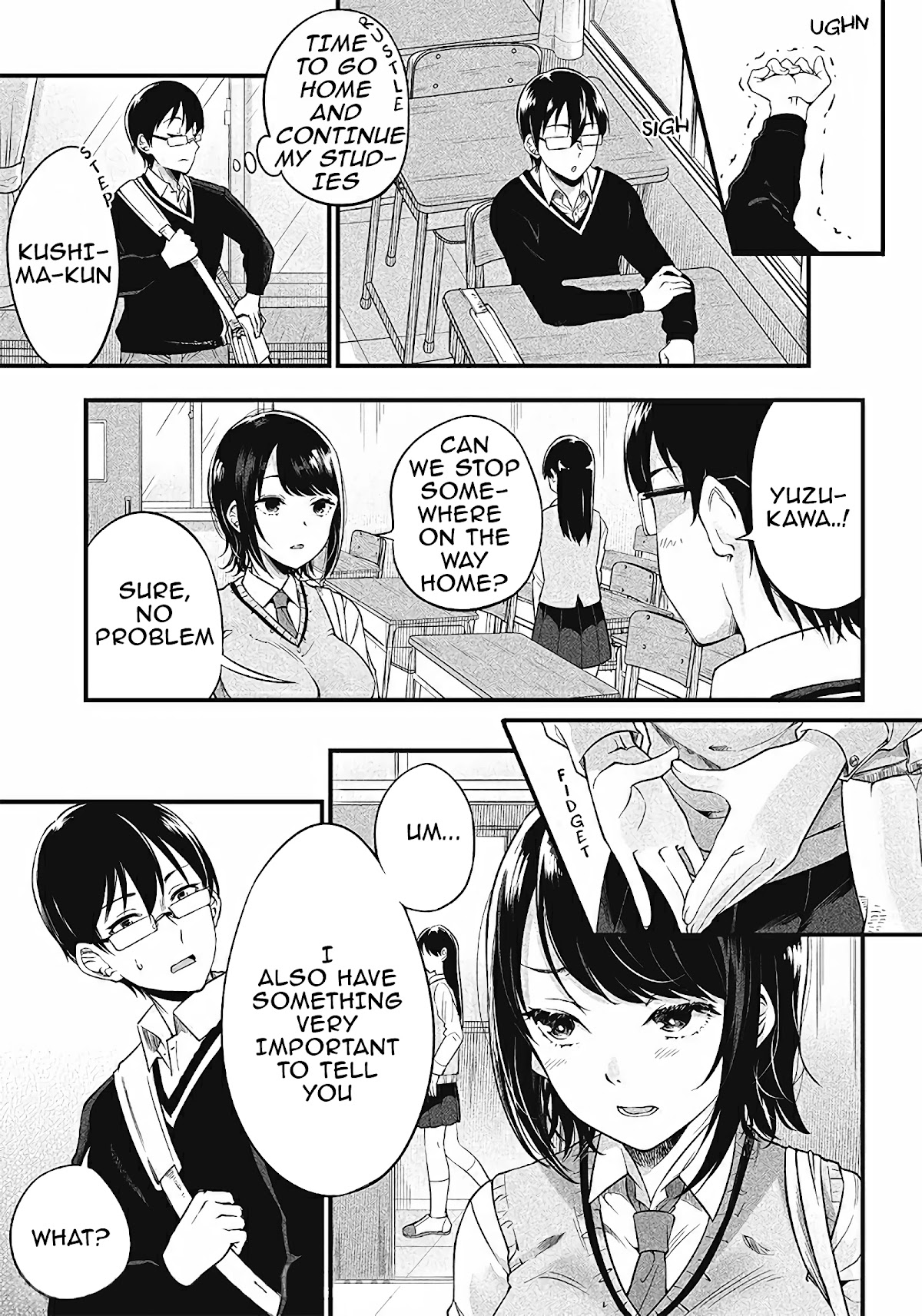 Yuzukawa-san wa, Sasshite Hoshii. Chapter 3 page 3 - Chapter 3: I'm trying to make some progress