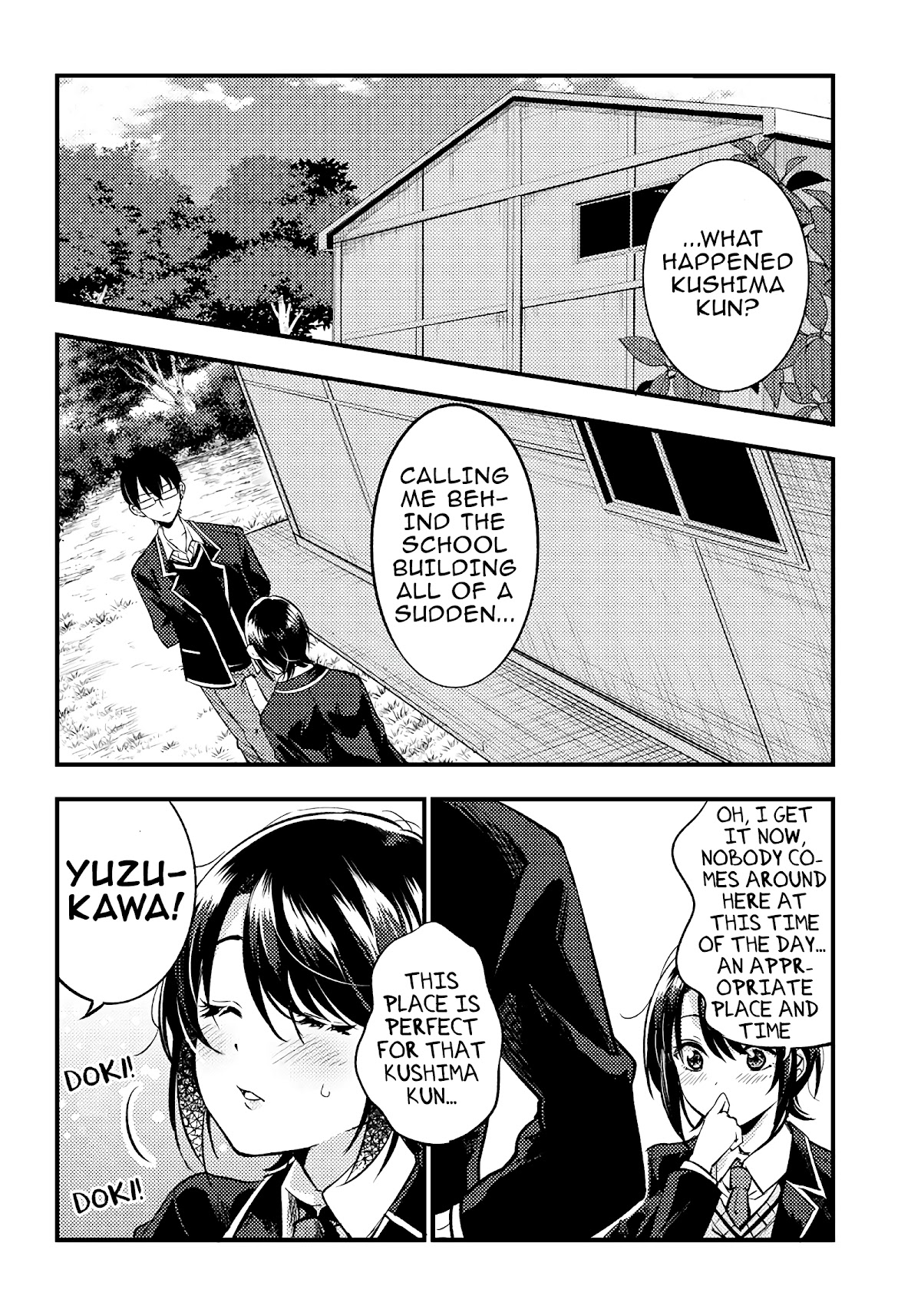 Yuzukawa-san wa, Sasshite Hoshii. Chapter 30 page 12 - Chapter 30: Which one will you choose, kissing or studying?
