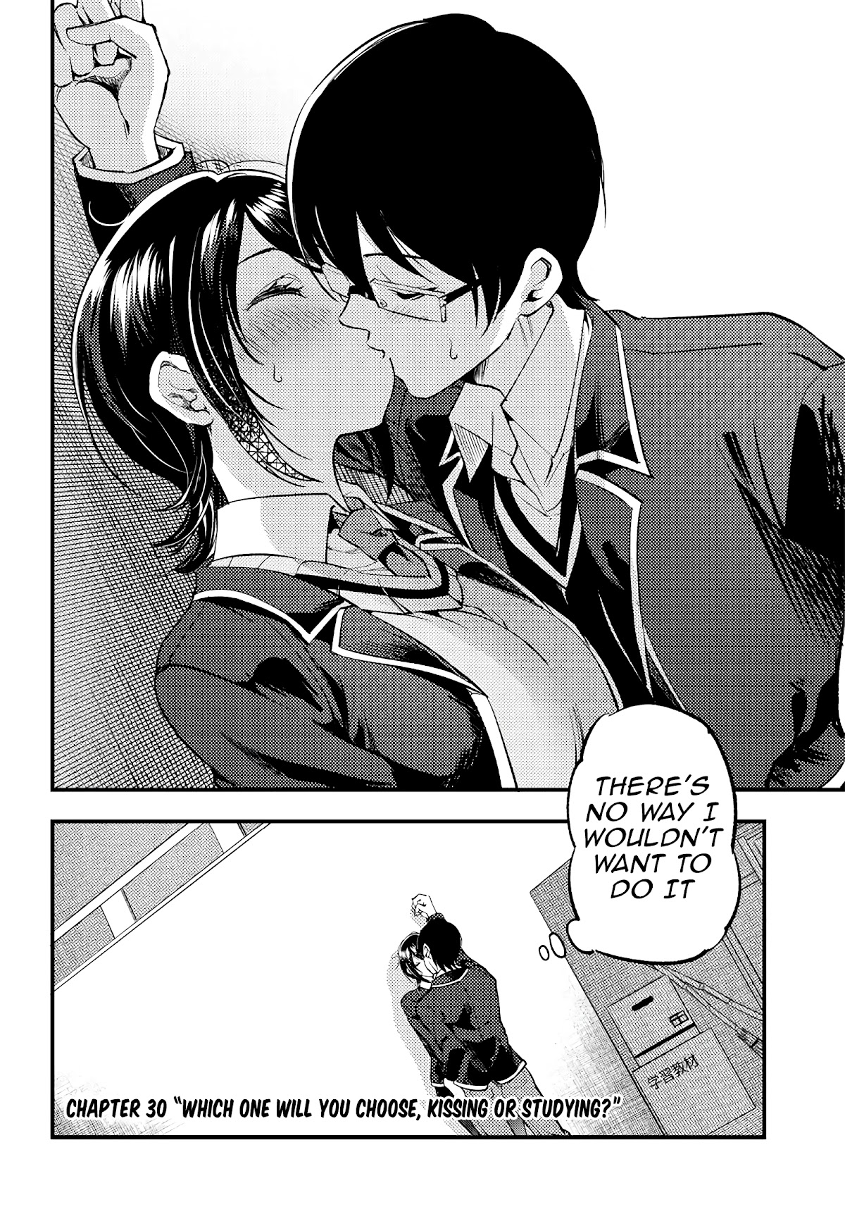 Yuzukawa-san wa, Sasshite Hoshii. Chapter 30 page 2 - Chapter 30: Which one will you choose, kissing or studying?