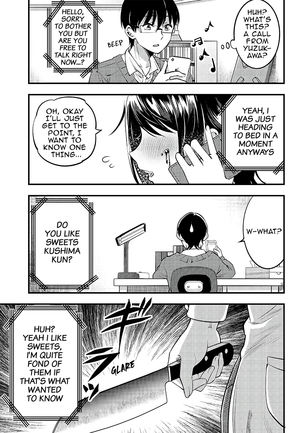 Yuzukawa-san wa, Sasshite Hoshii. Chapter 32 page 1 - Chapter 32: I want you to accept my chocolate